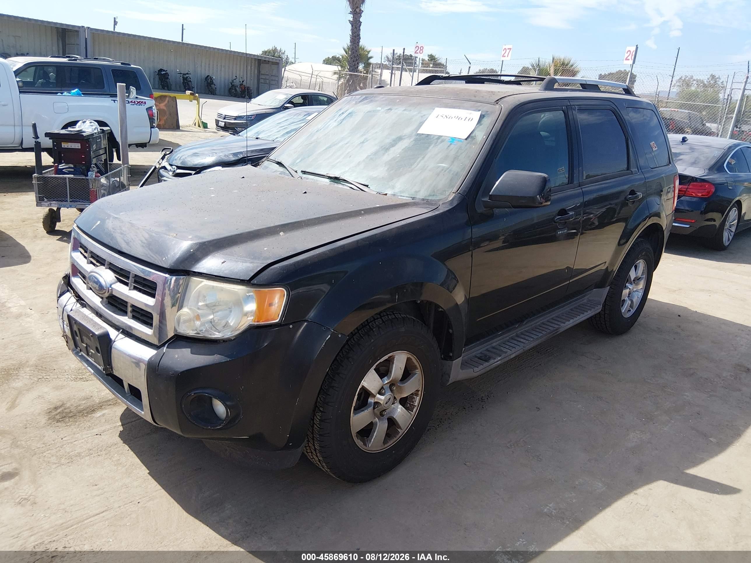 2009 Ford Escape Limited Black vin: 1FMCU04779KD01354