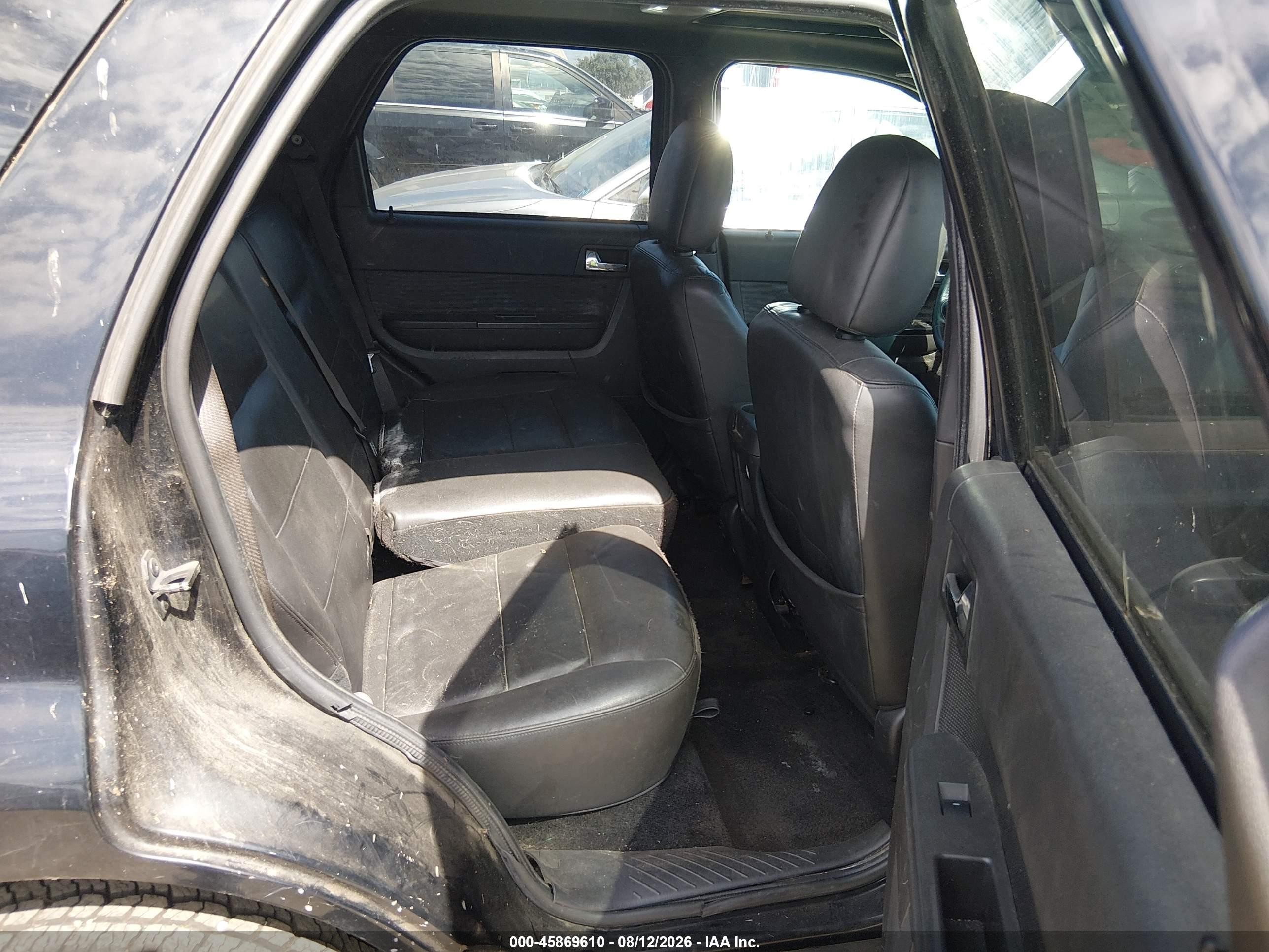 2009 Ford Escape Limited Black vin: 1FMCU04779KD01354