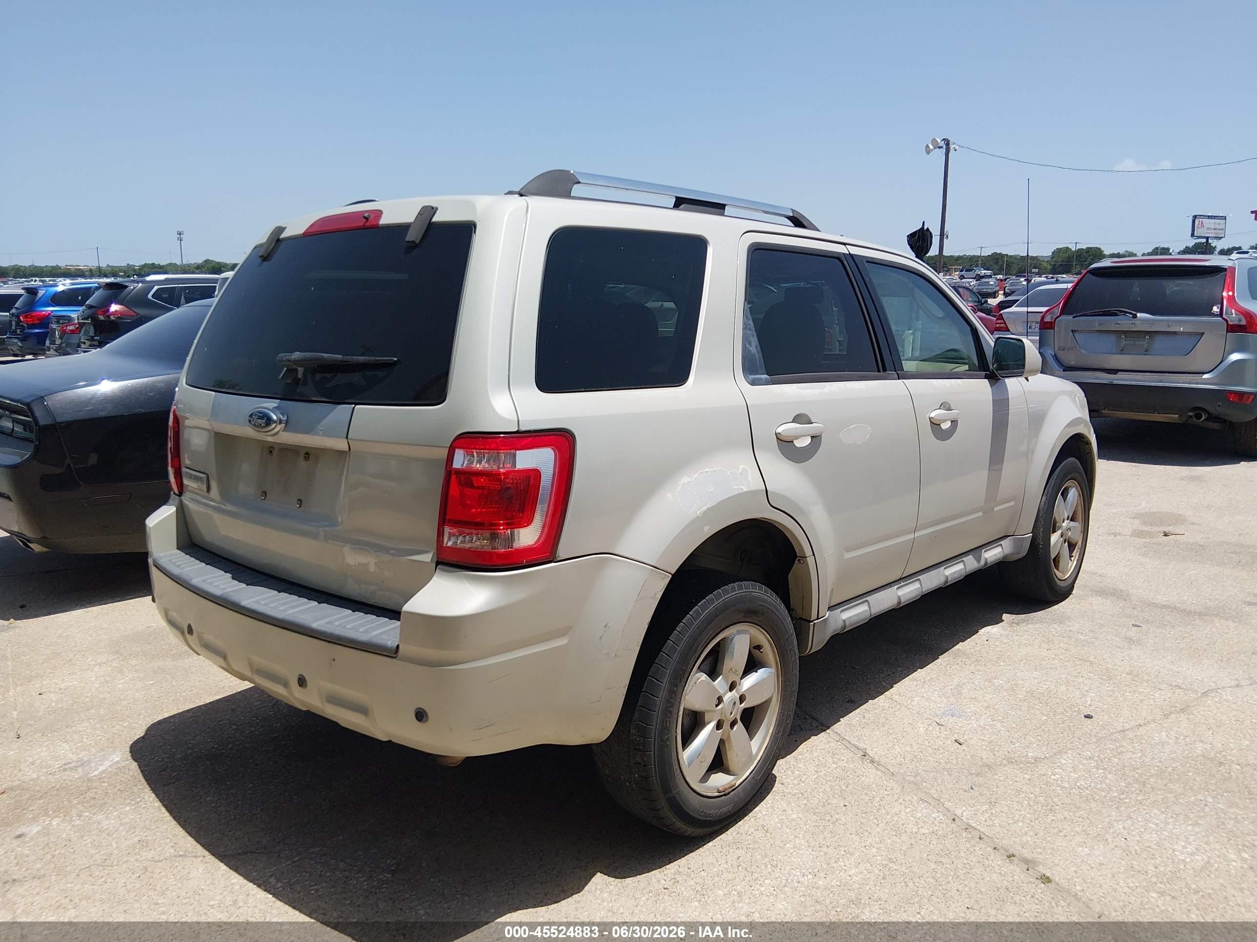 2009 Ford Escape Limited Champagne vin: 1FMCU04789KB28346
