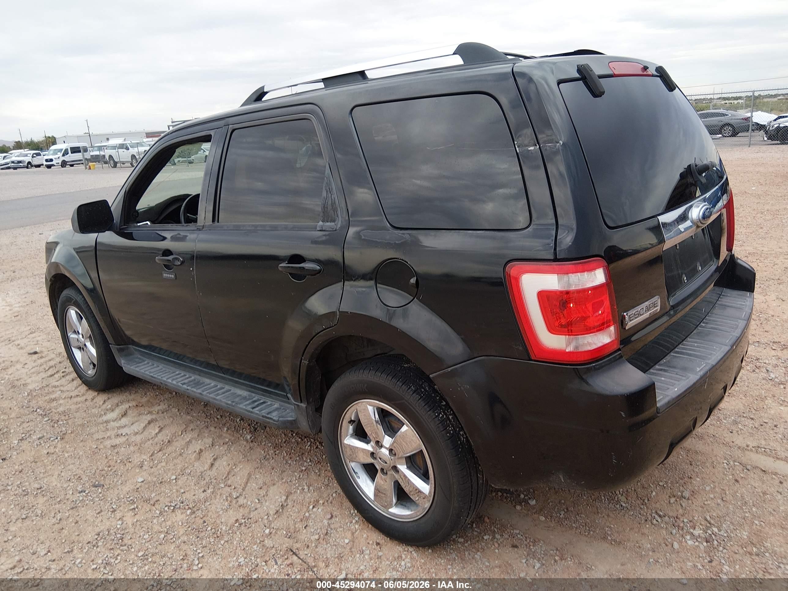 2009 Ford Escape Limited Черный vin: 1FMCU04799KA80937