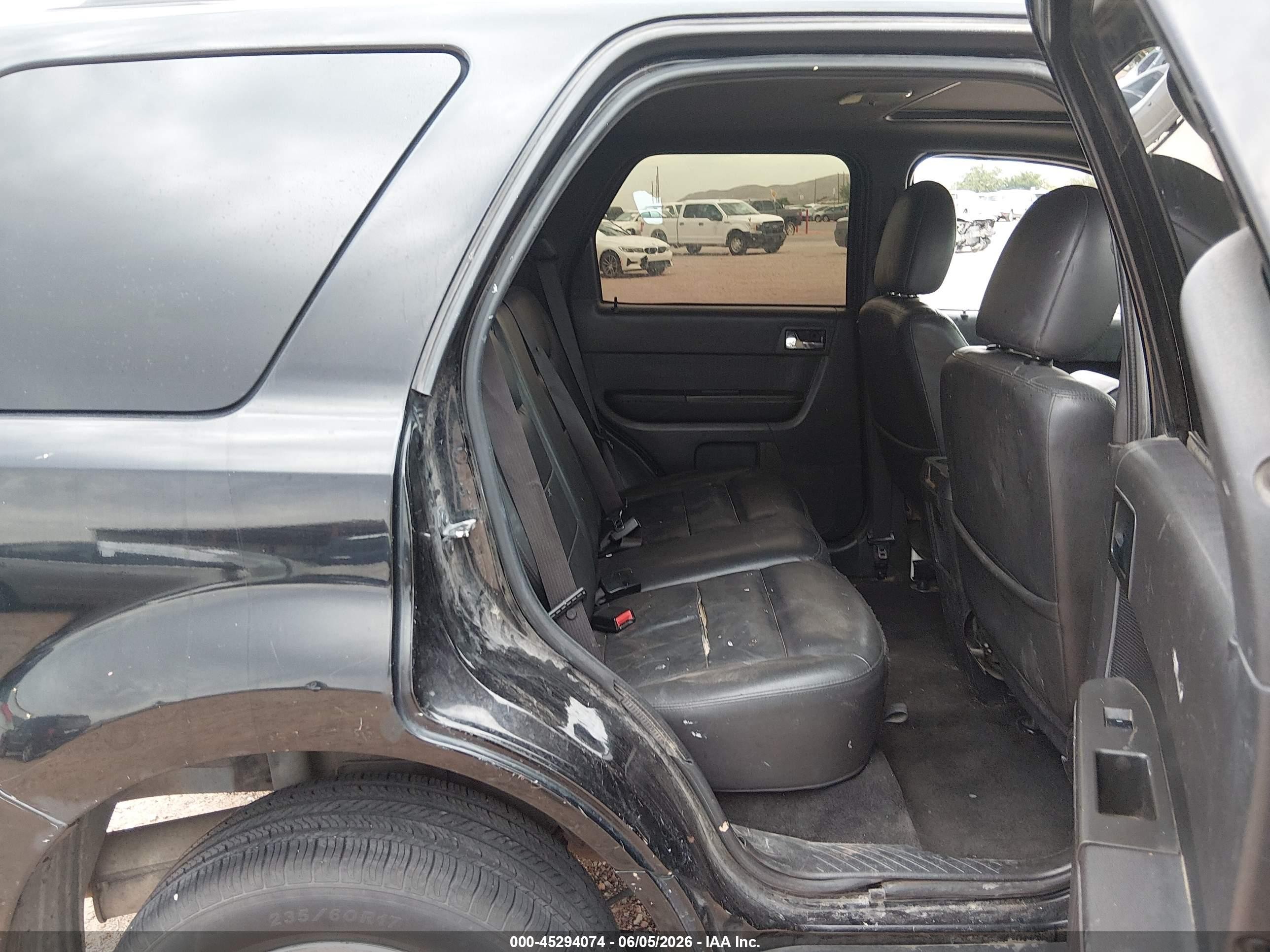 2009 Ford Escape Limited Черный vin: 1FMCU04799KA80937