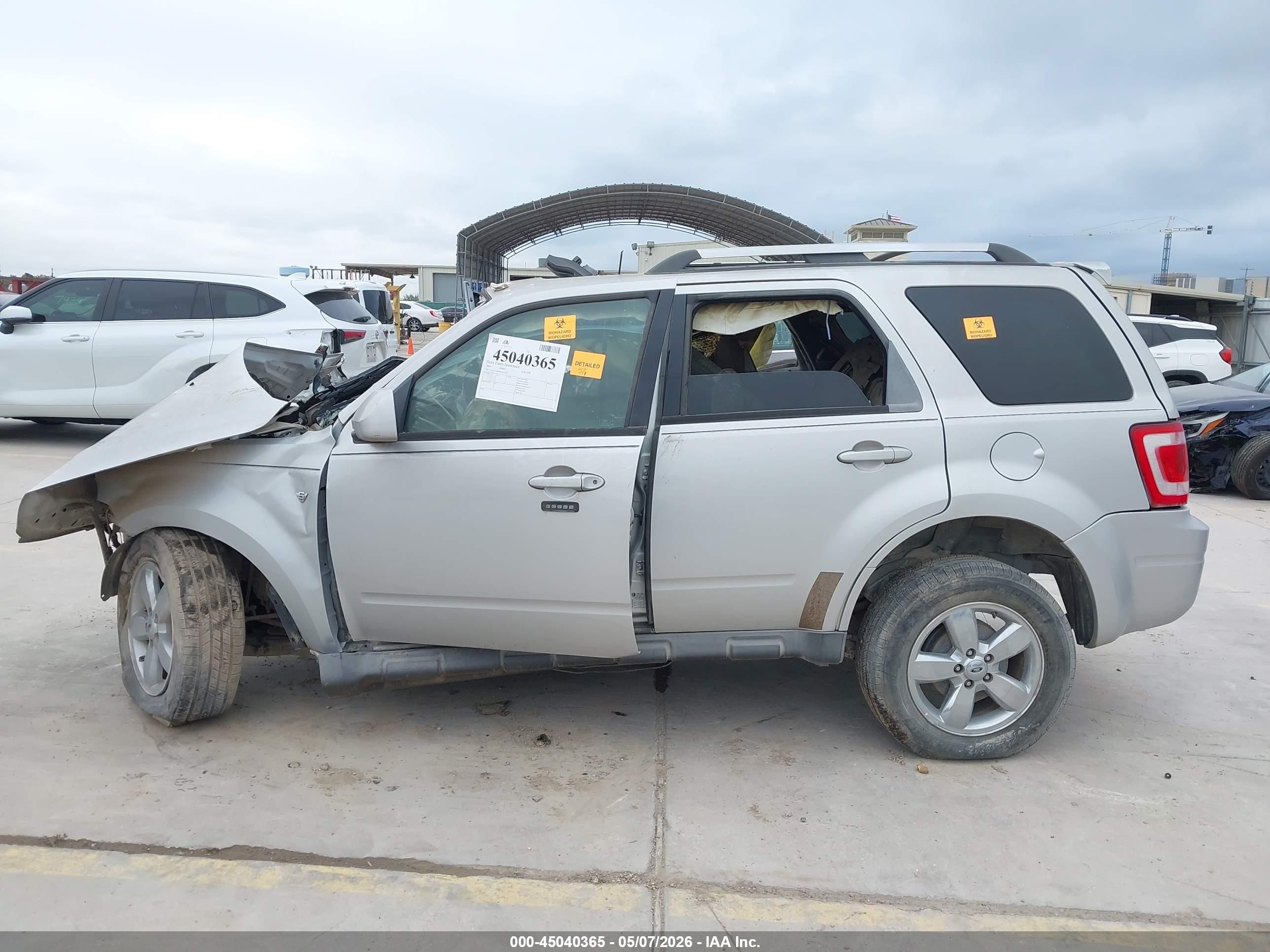 2009 Ford Escape Limited Silver vin: 1FMCU04G09KA32274