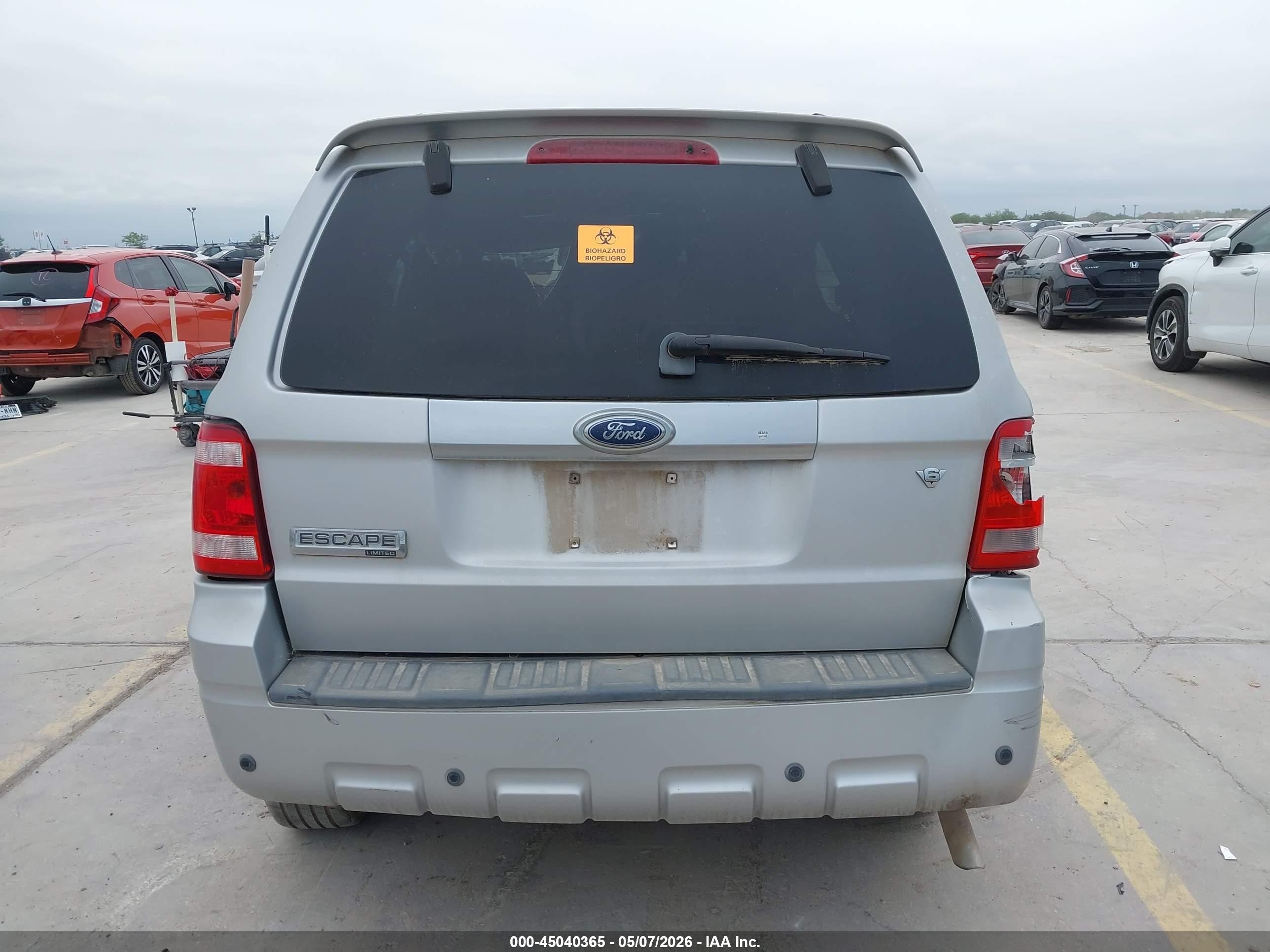 2009 Ford Escape Limited Silver vin: 1FMCU04G09KA32274