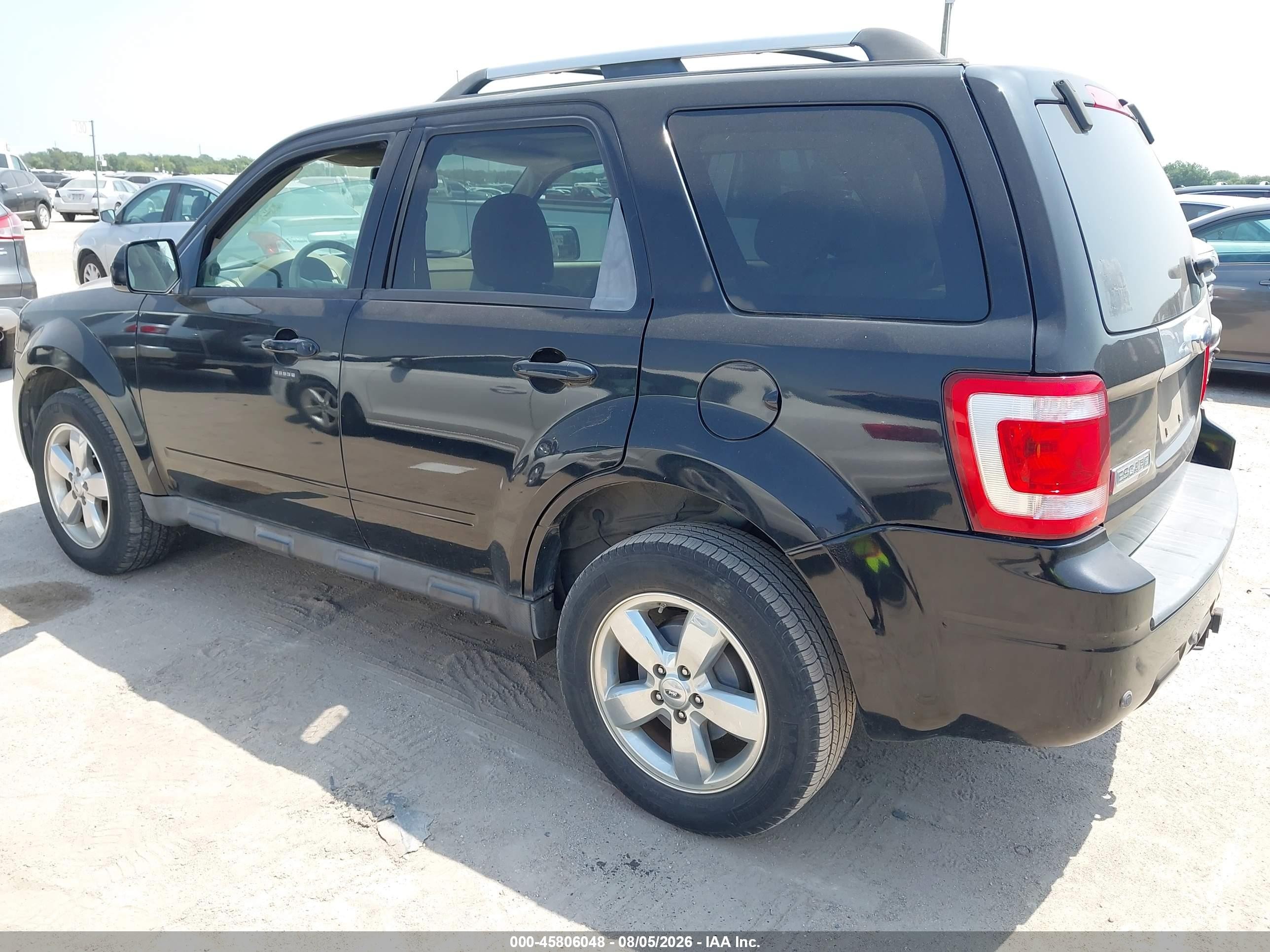2009 Ford Escape Limited Black vin: 1FMCU04G19KA03401