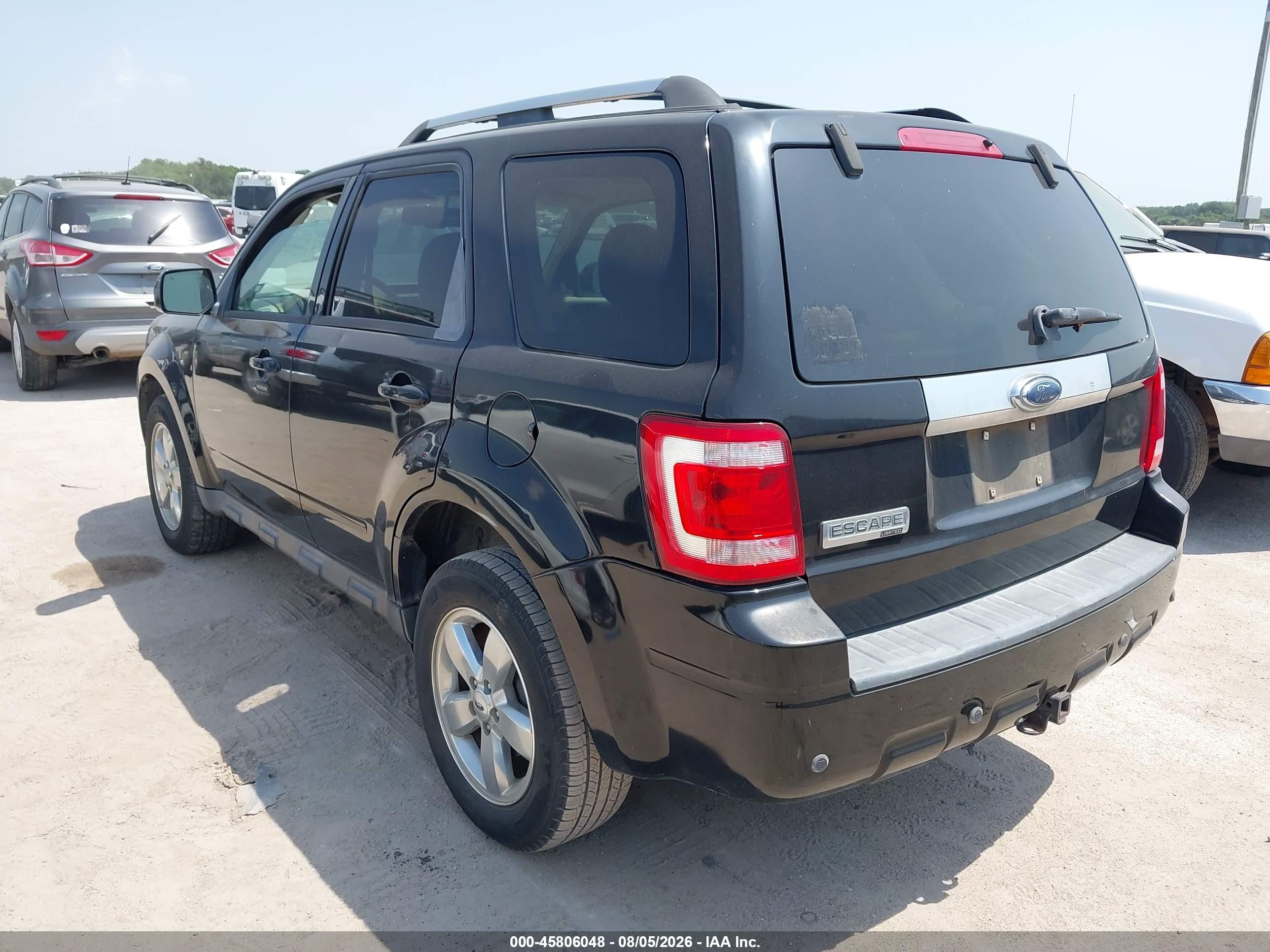 2009 Ford Escape Limited Black vin: 1FMCU04G19KA03401