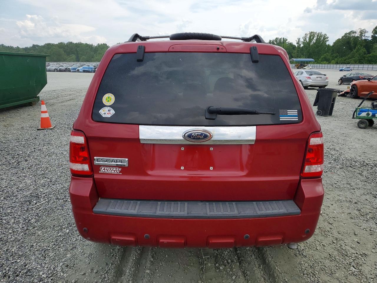 2009 Ford Escape Limited Red vin: 1FMCU04G19KD06890