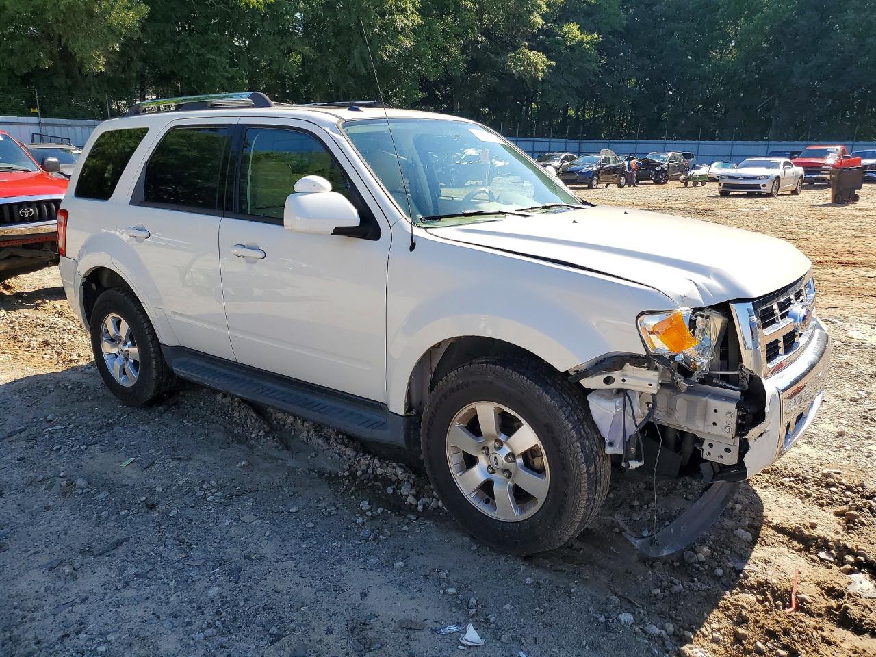 2009 Ford Escape Limited White vin: 1FMCU04G49KB09826