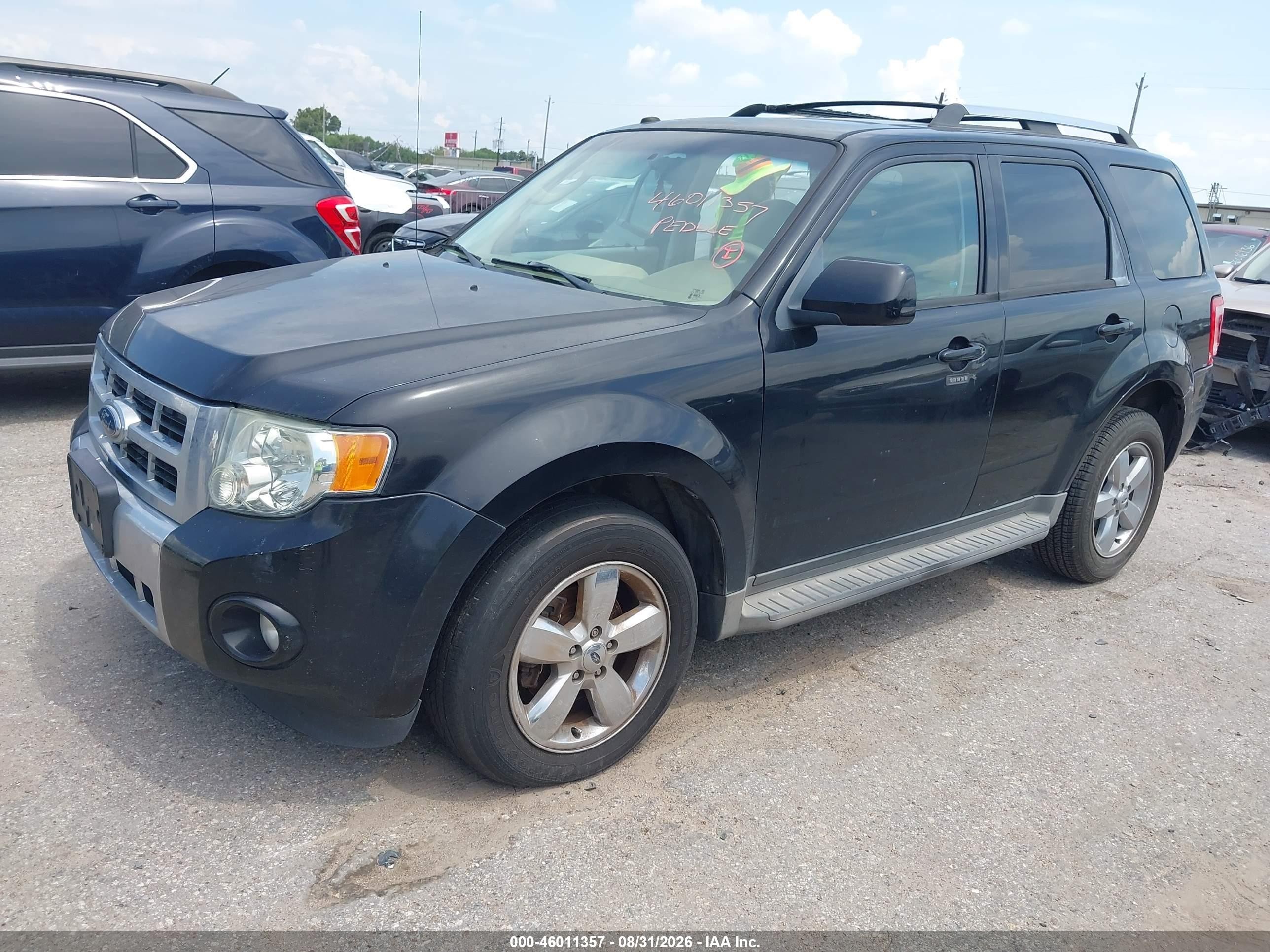 2009 Ford Escape Limited Black vin: 1FMCU04G49KB64132