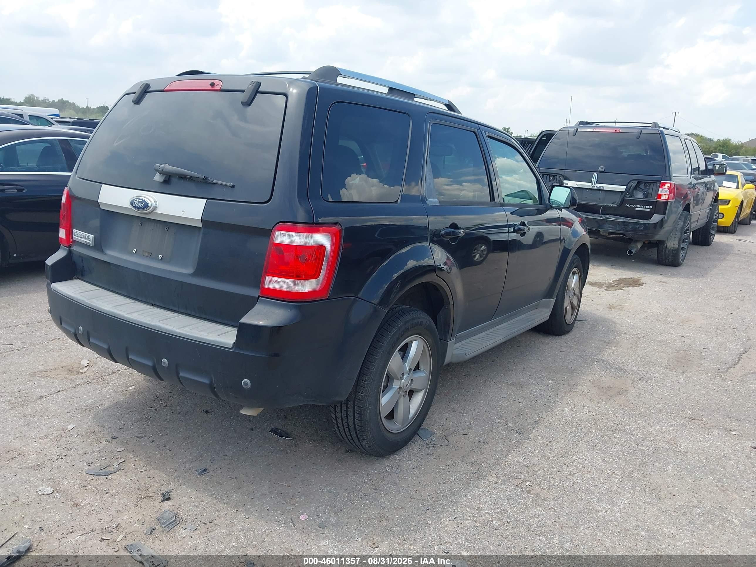 2009 Ford Escape Limited Black vin: 1FMCU04G49KB64132