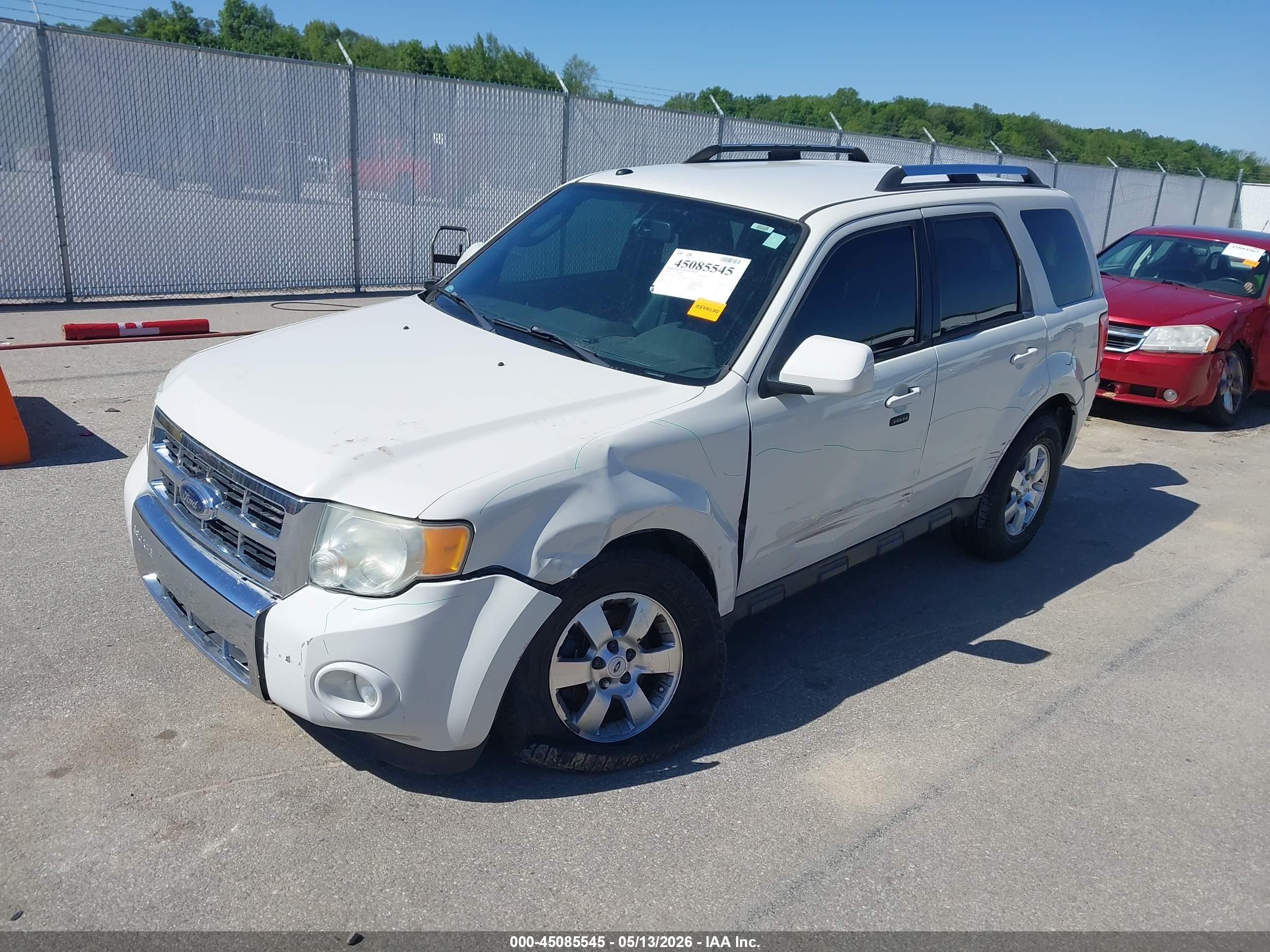 2009 Ford Escape Limited White vin: 1FMCU04G79KC02811