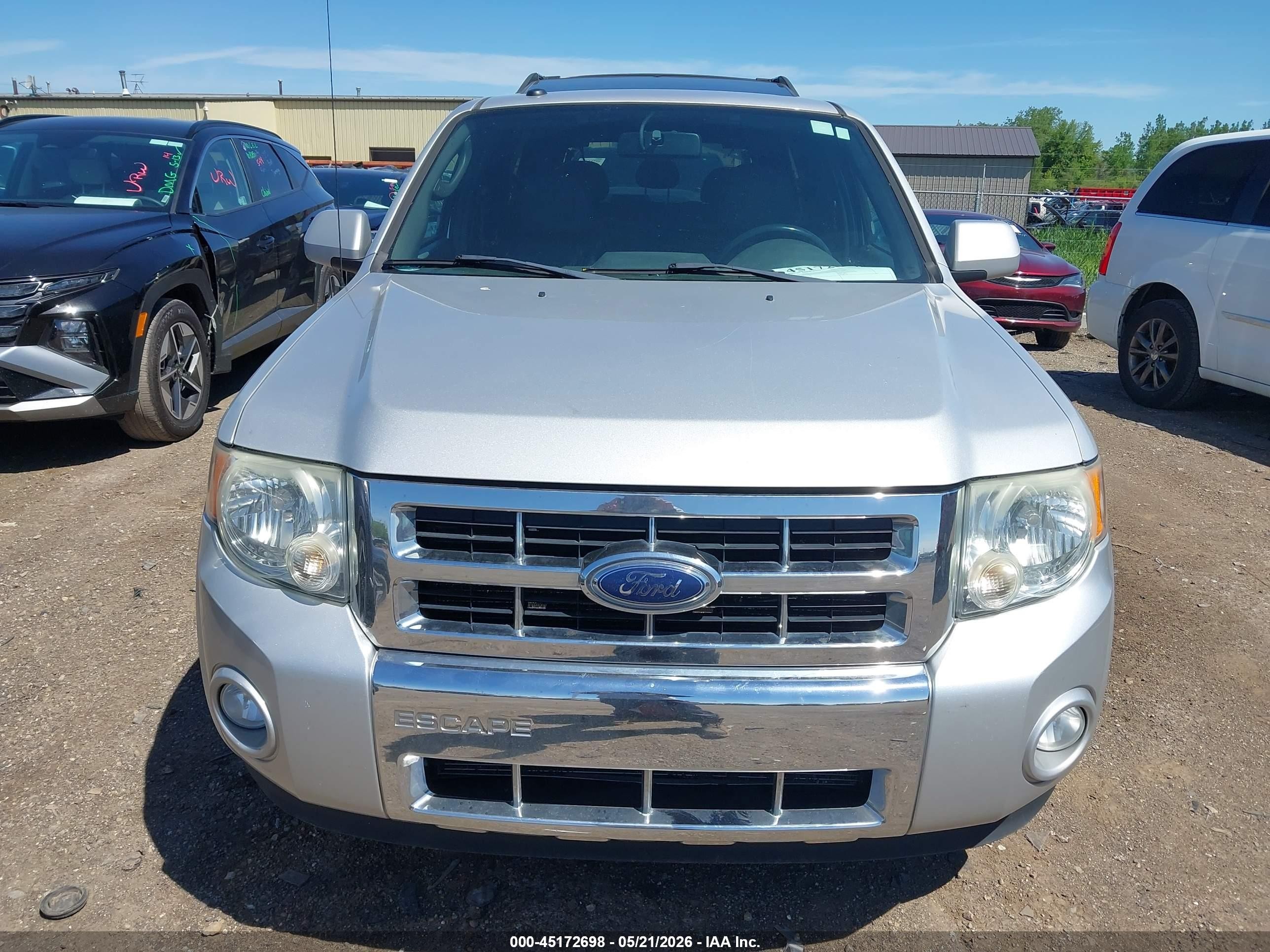2009 Ford Escape Limited Silver vin: 1FMCU04G99KA89010