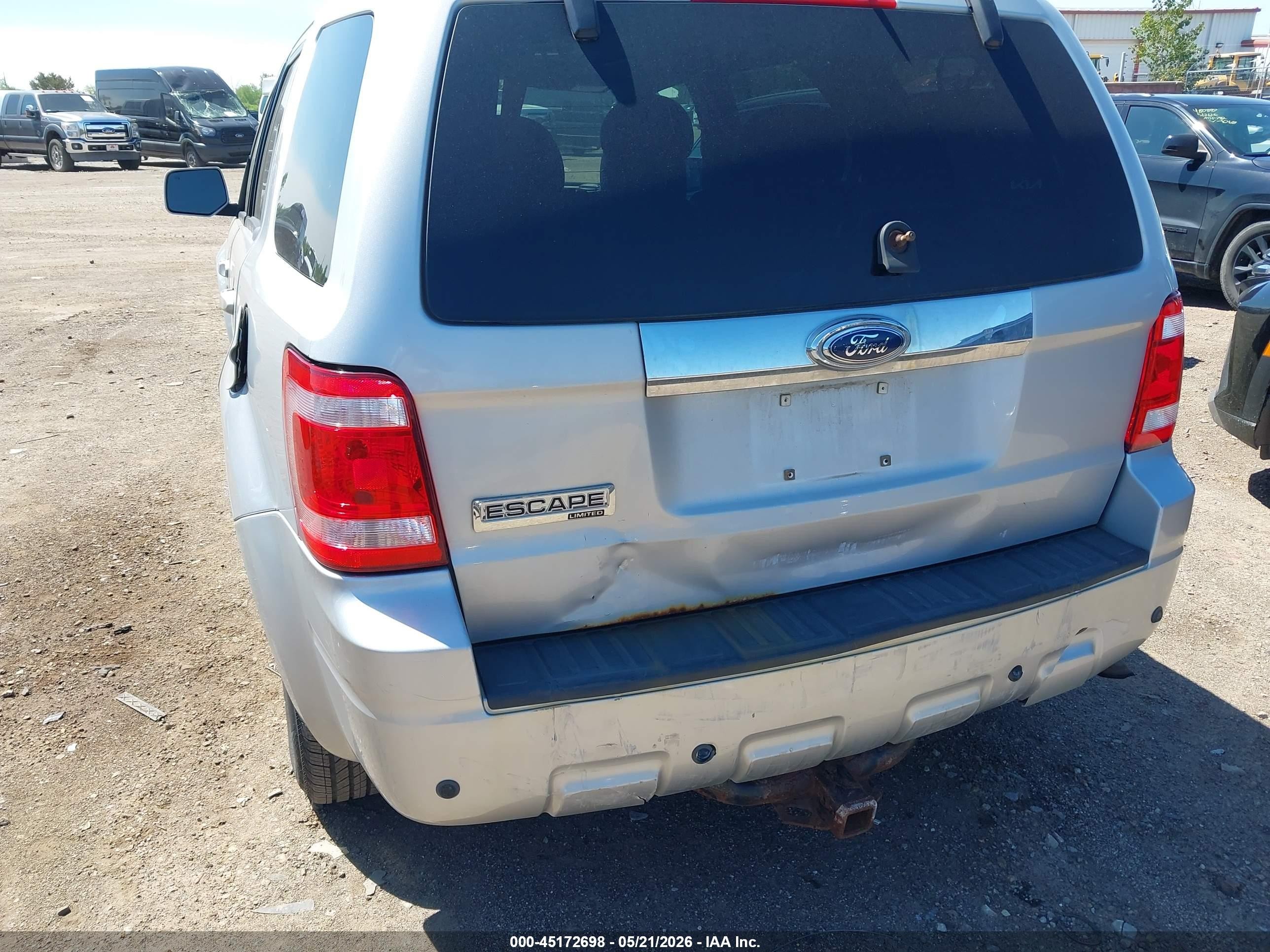 2009 Ford Escape Limited Silver vin: 1FMCU04G99KA89010
