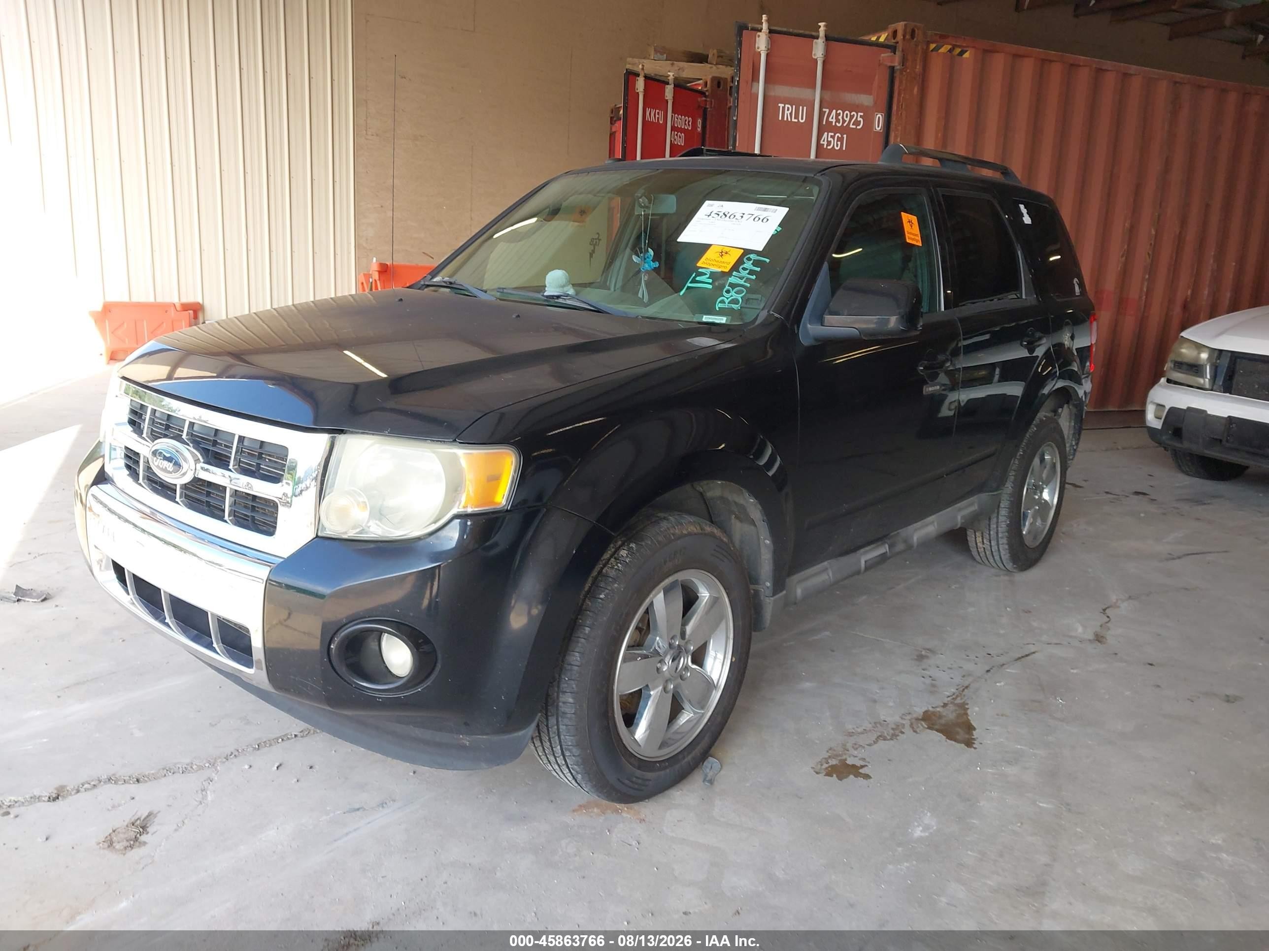 2009 Ford Escape Limited Black vin: 1FMCU04G99KB87499