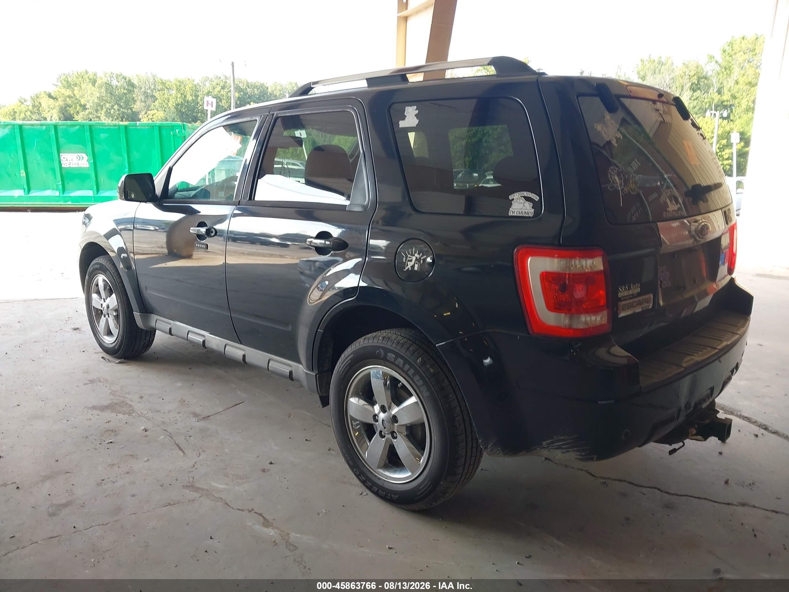 2009 Ford Escape Limited Black vin: 1FMCU04G99KB87499
