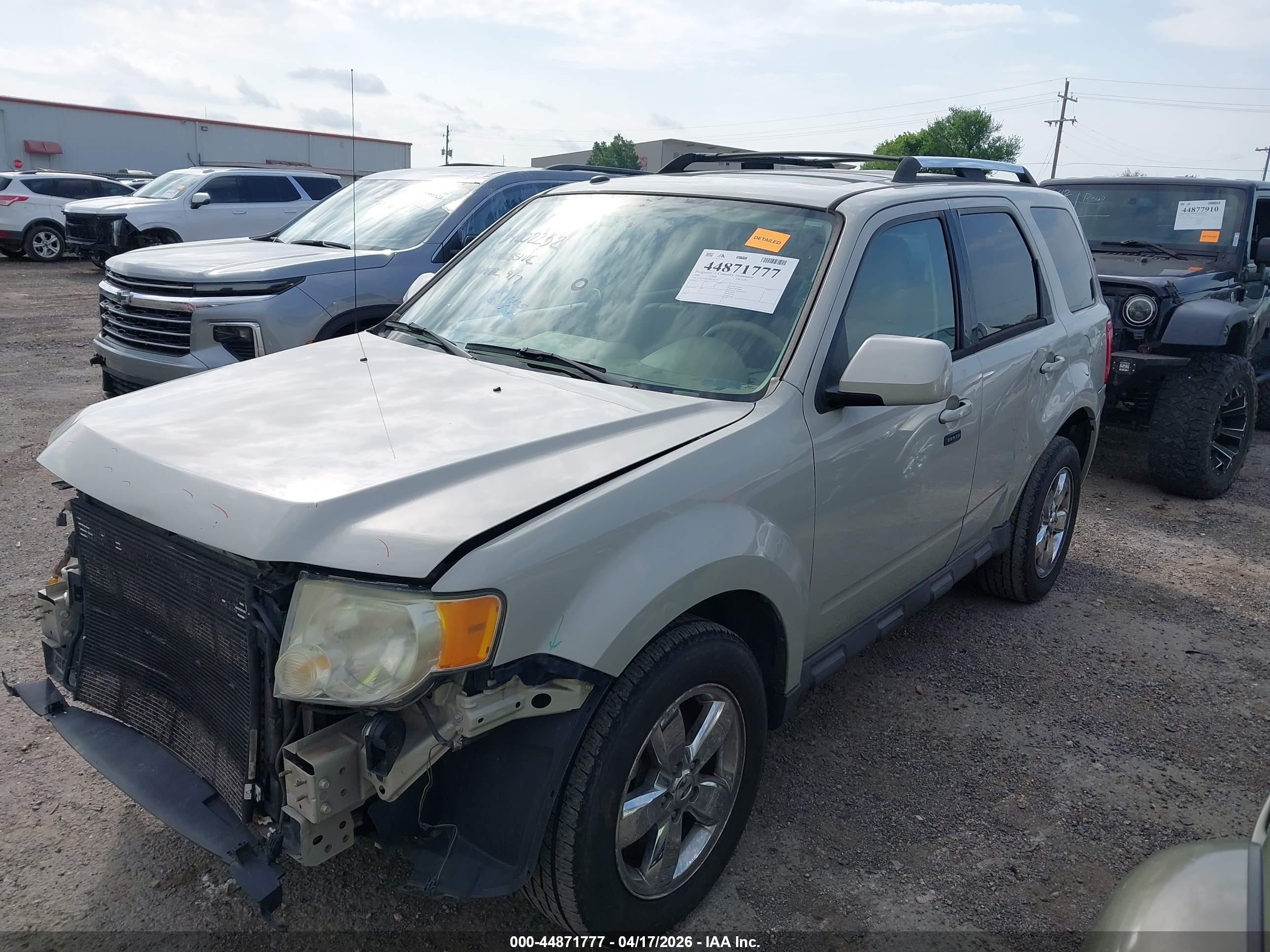 2009 Ford Escape Limited Cream vin: 1FMCU04GX9KA63273