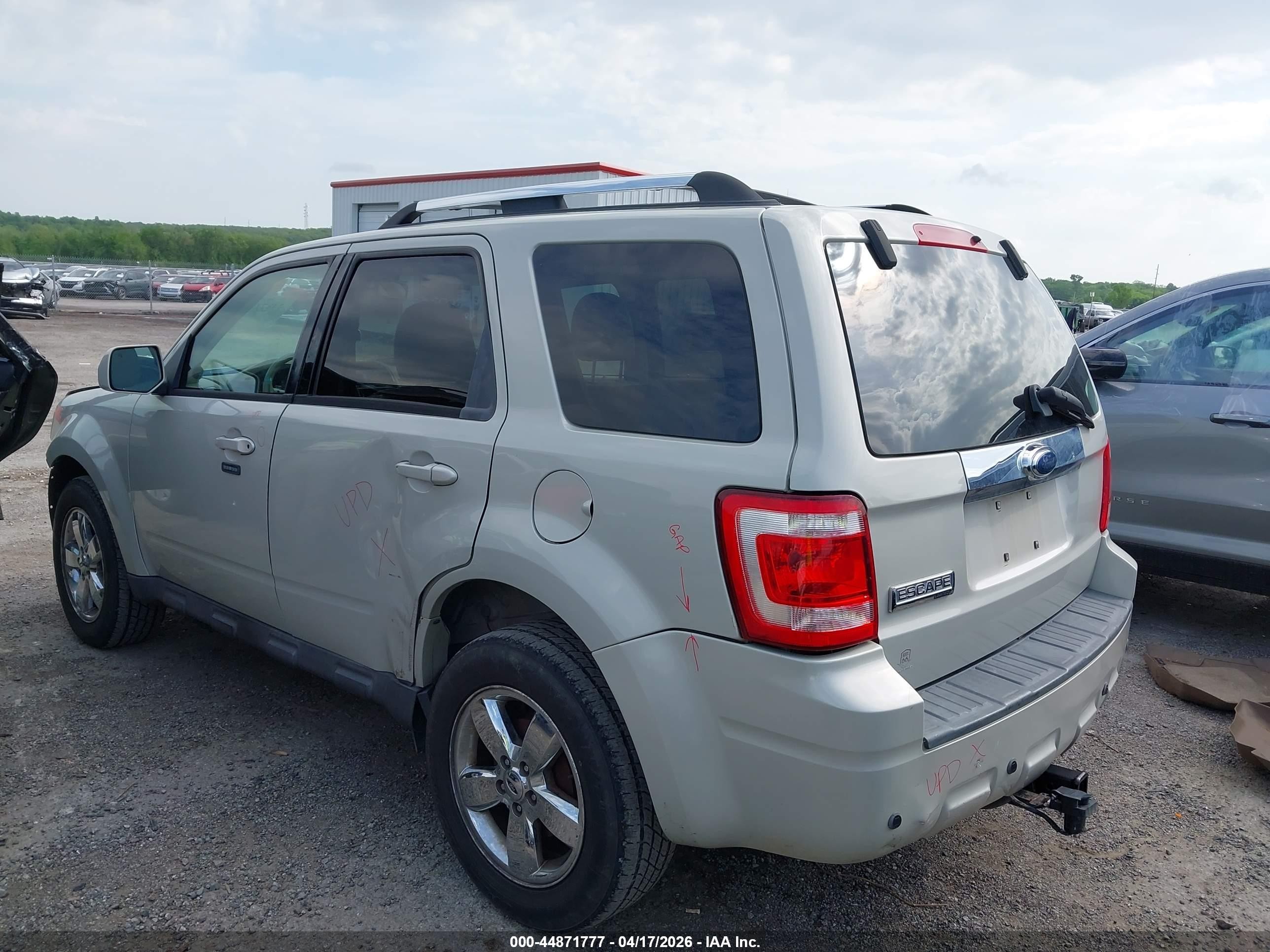 2009 Ford Escape Limited Cream vin: 1FMCU04GX9KA63273