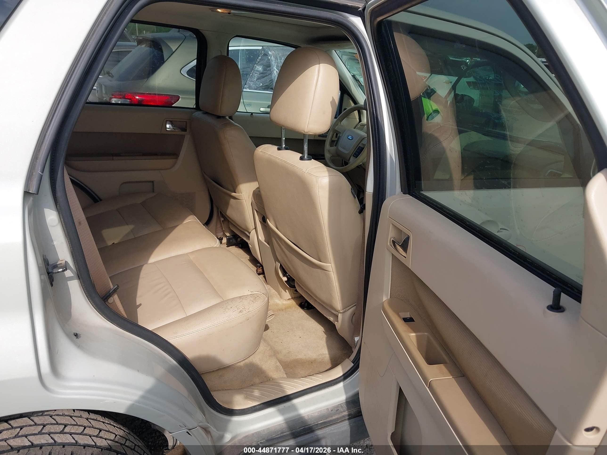 2009 Ford Escape Limited Cream vin: 1FMCU04GX9KA63273