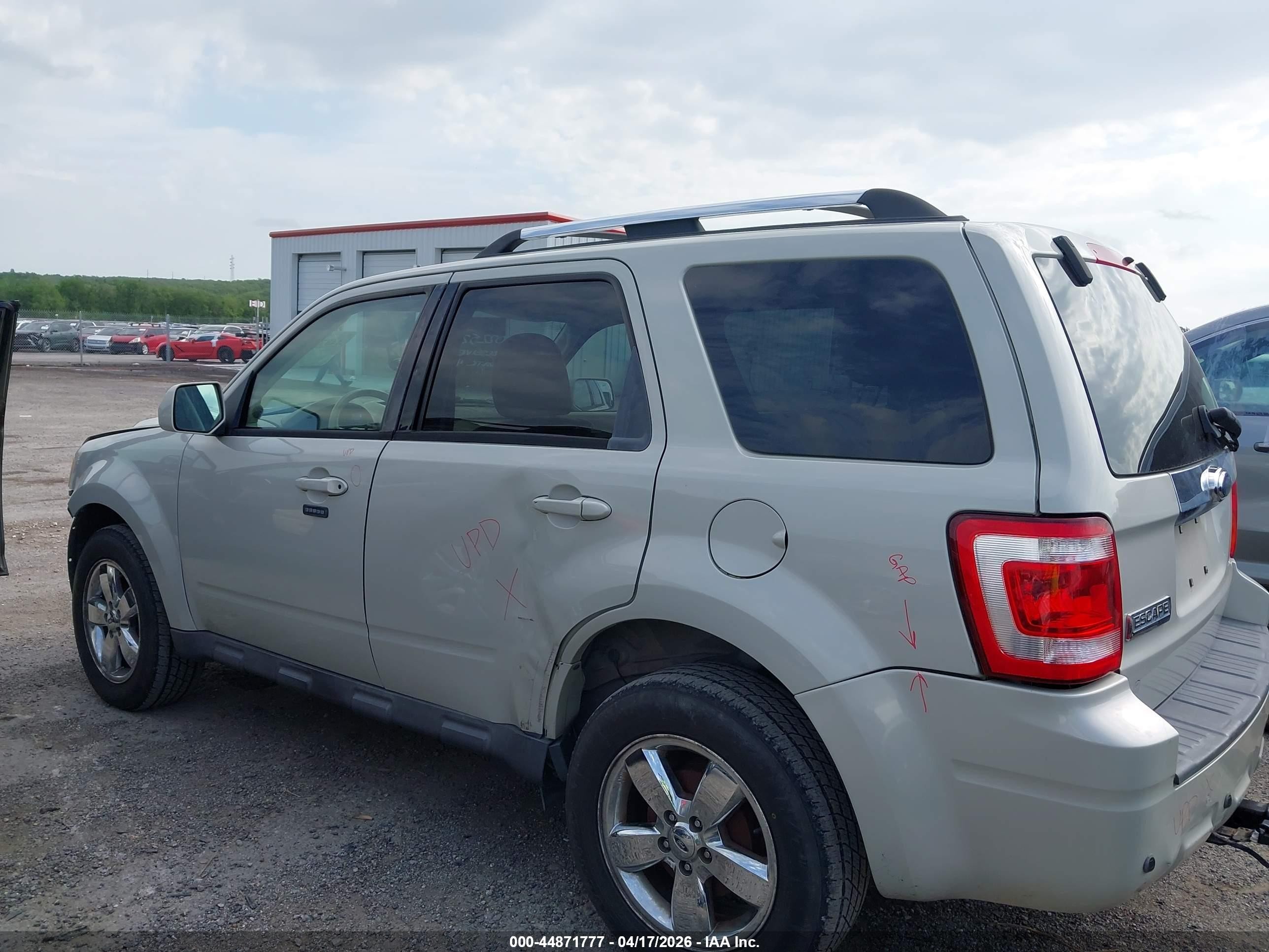 2009 Ford Escape Limited Cream vin: 1FMCU04GX9KA63273