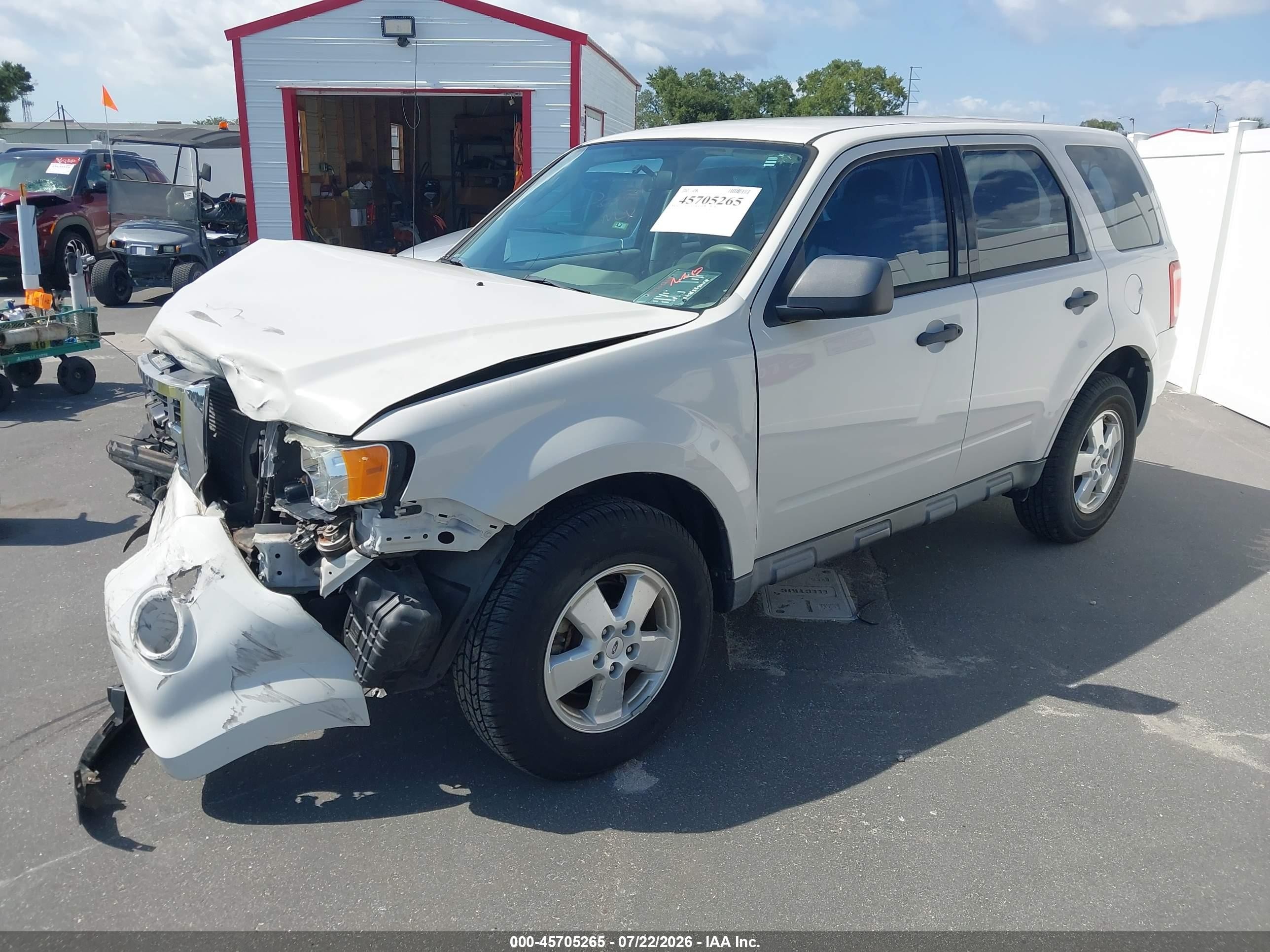 2012 Ford Escape Xls White vin: 1FMCU0C71CKC13683