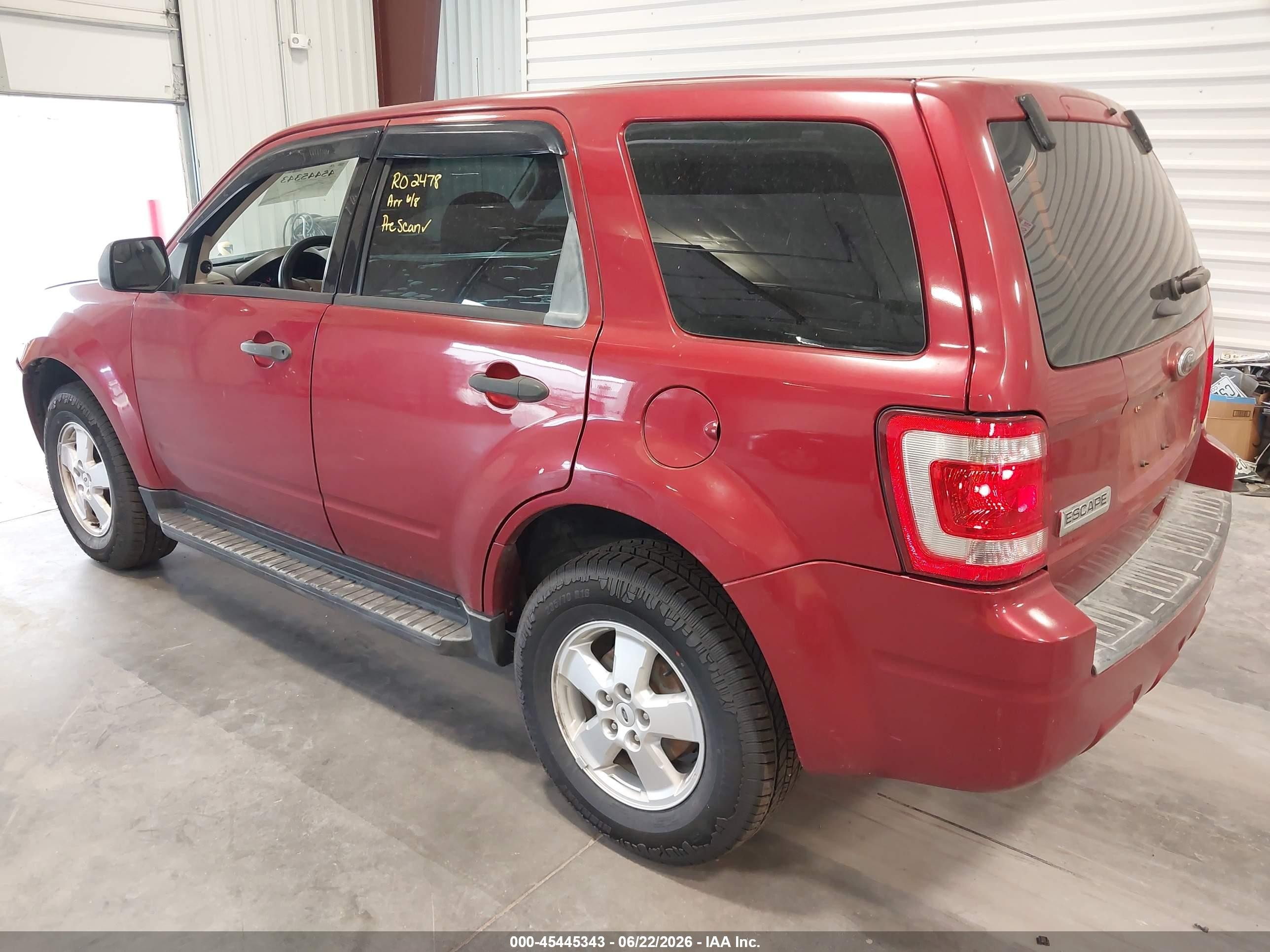 2012 Ford Escape Xls Red vin: 1FMCU0C71CKC26482