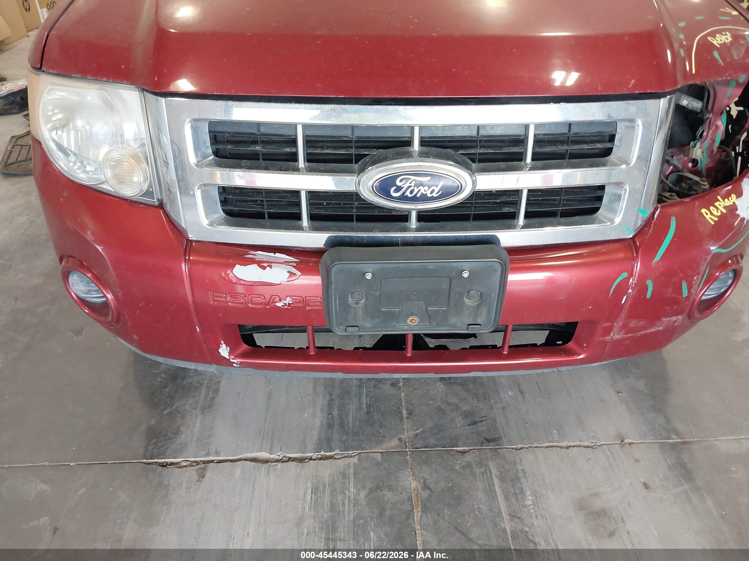 2012 Ford Escape Xls Red vin: 1FMCU0C71CKC26482