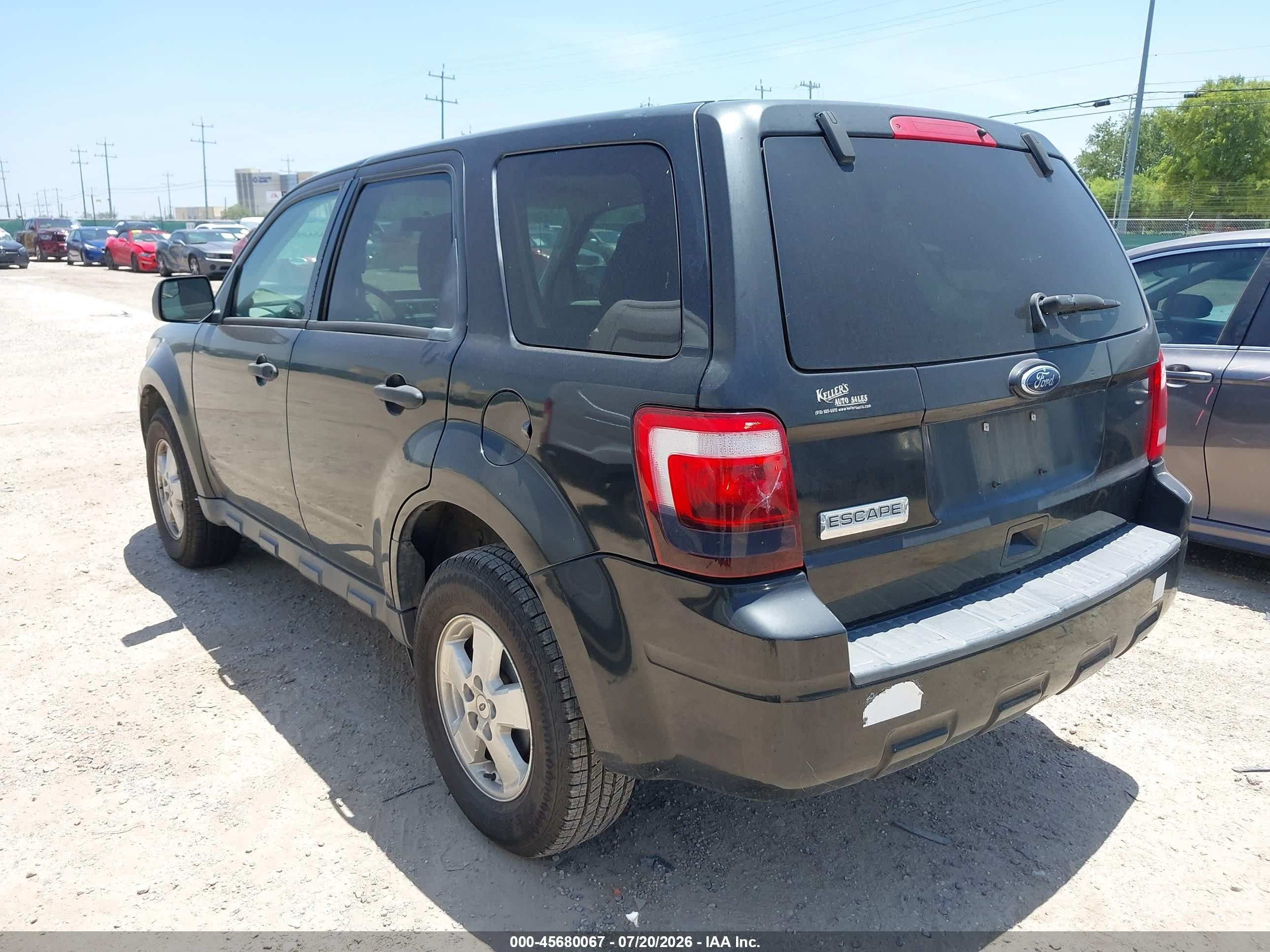 2011 Ford Escape Xls Black vin: 1FMCU0C72BKA45213