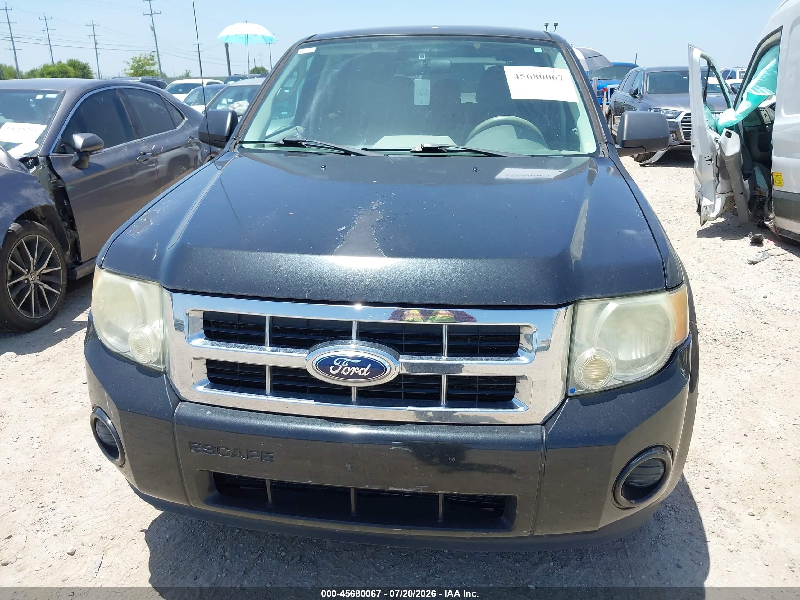 2011 Ford Escape Xls Black vin: 1FMCU0C72BKA45213