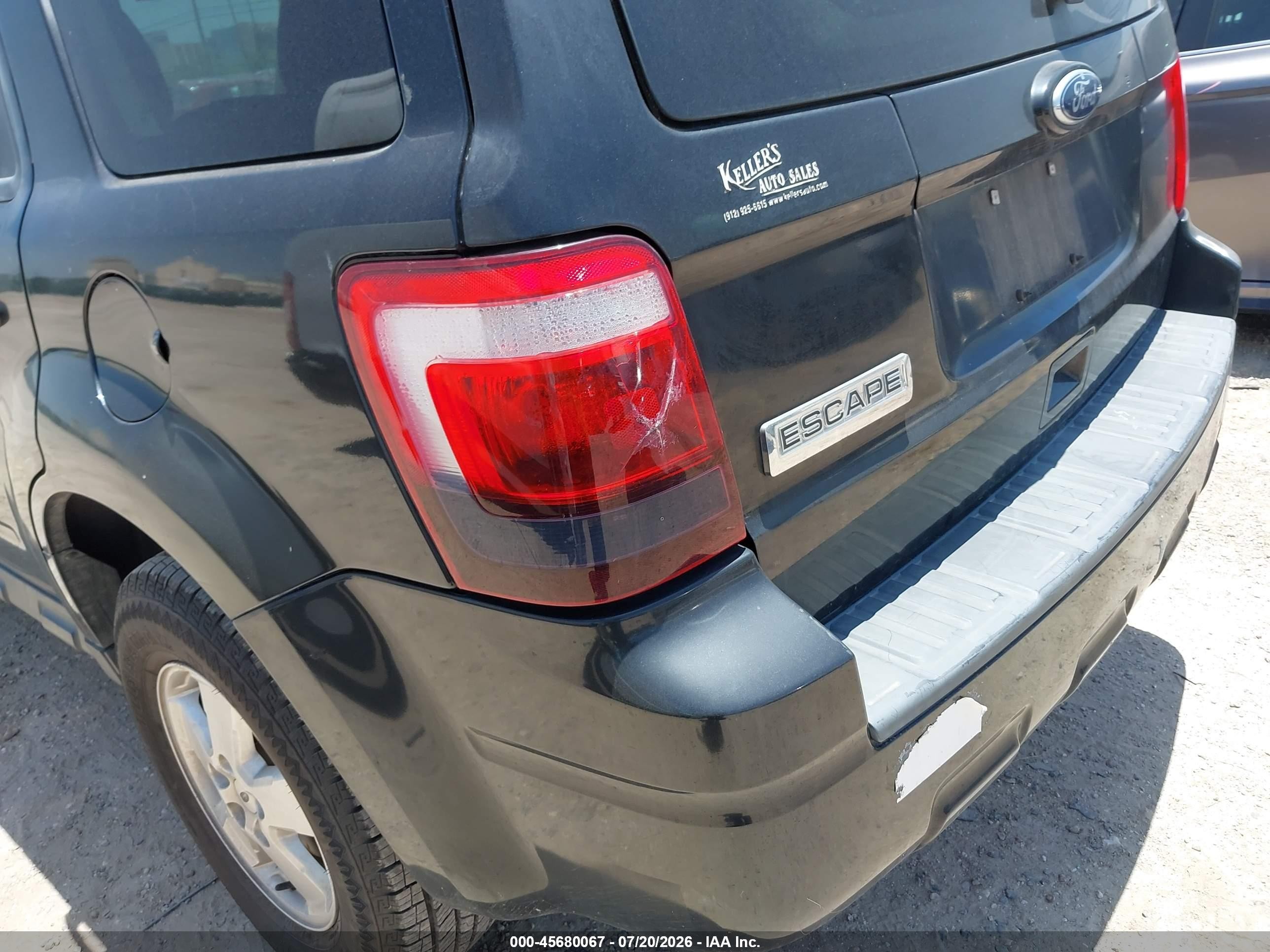 2011 Ford Escape Xls Black vin: 1FMCU0C72BKA45213