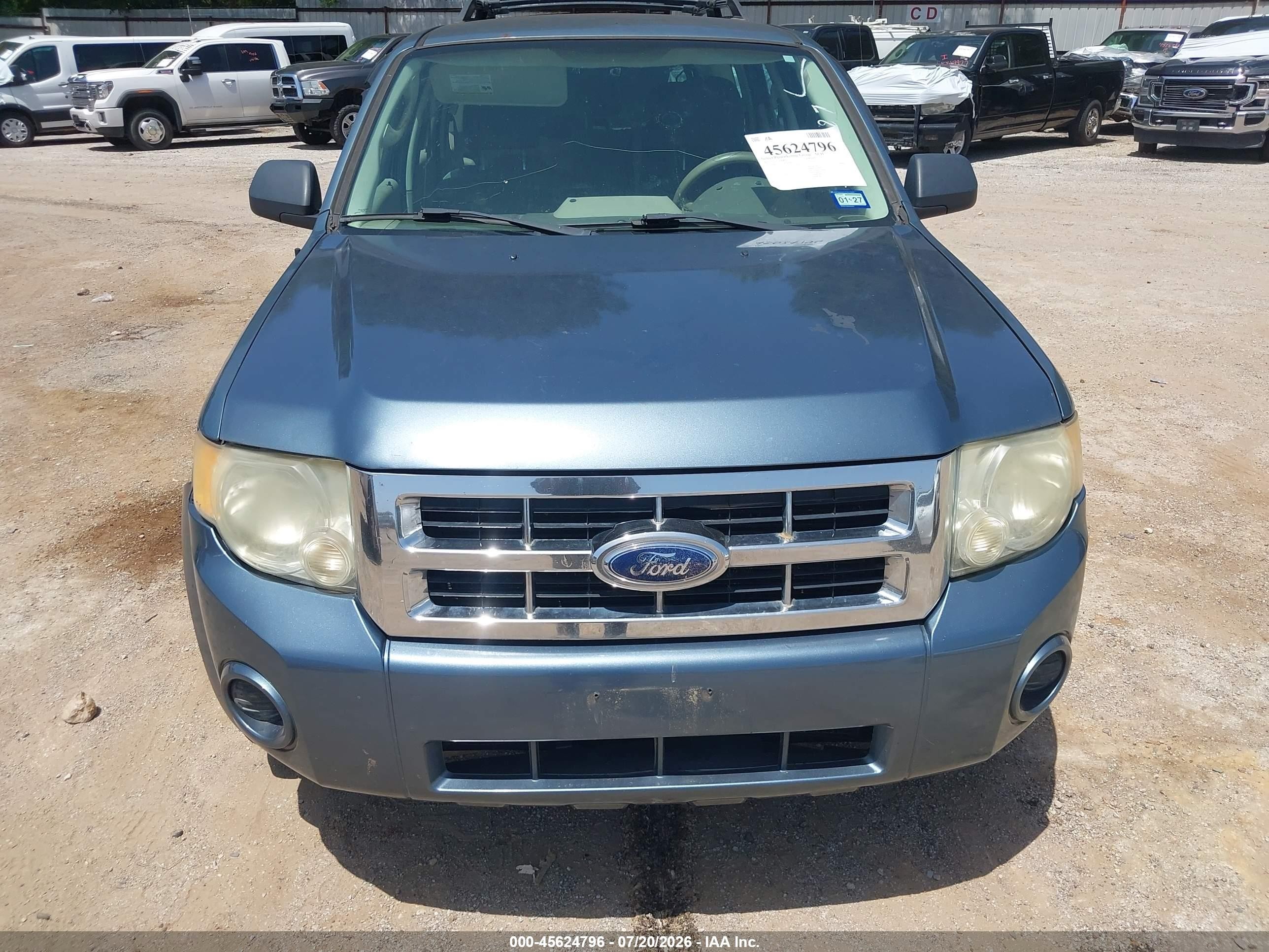 2012 Ford Escape Xls Light Blue vin: 1FMCU0C72CKA89987