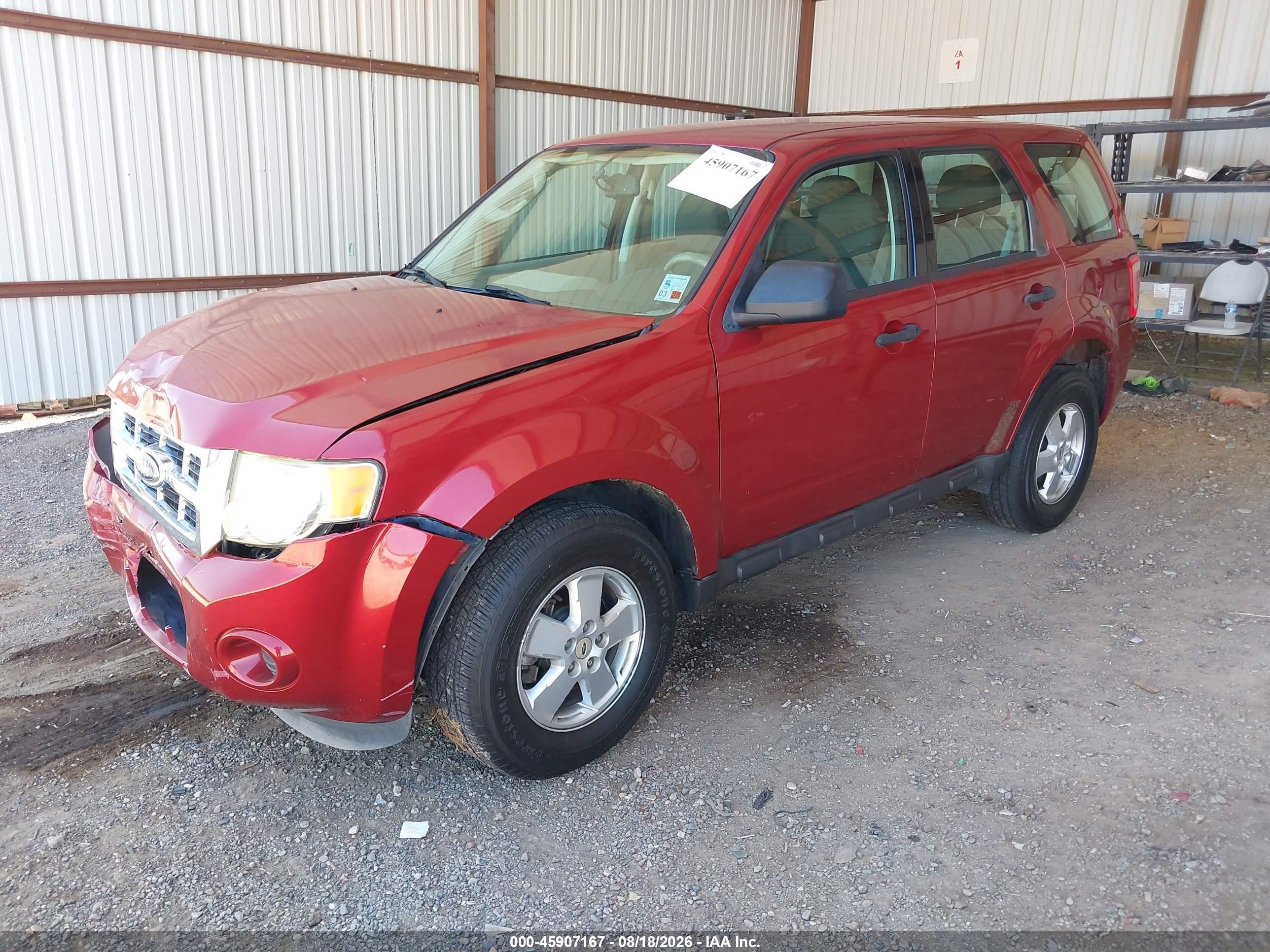 2012 Ford Escape Xls Red vin: 1FMCU0C72CKB26987
