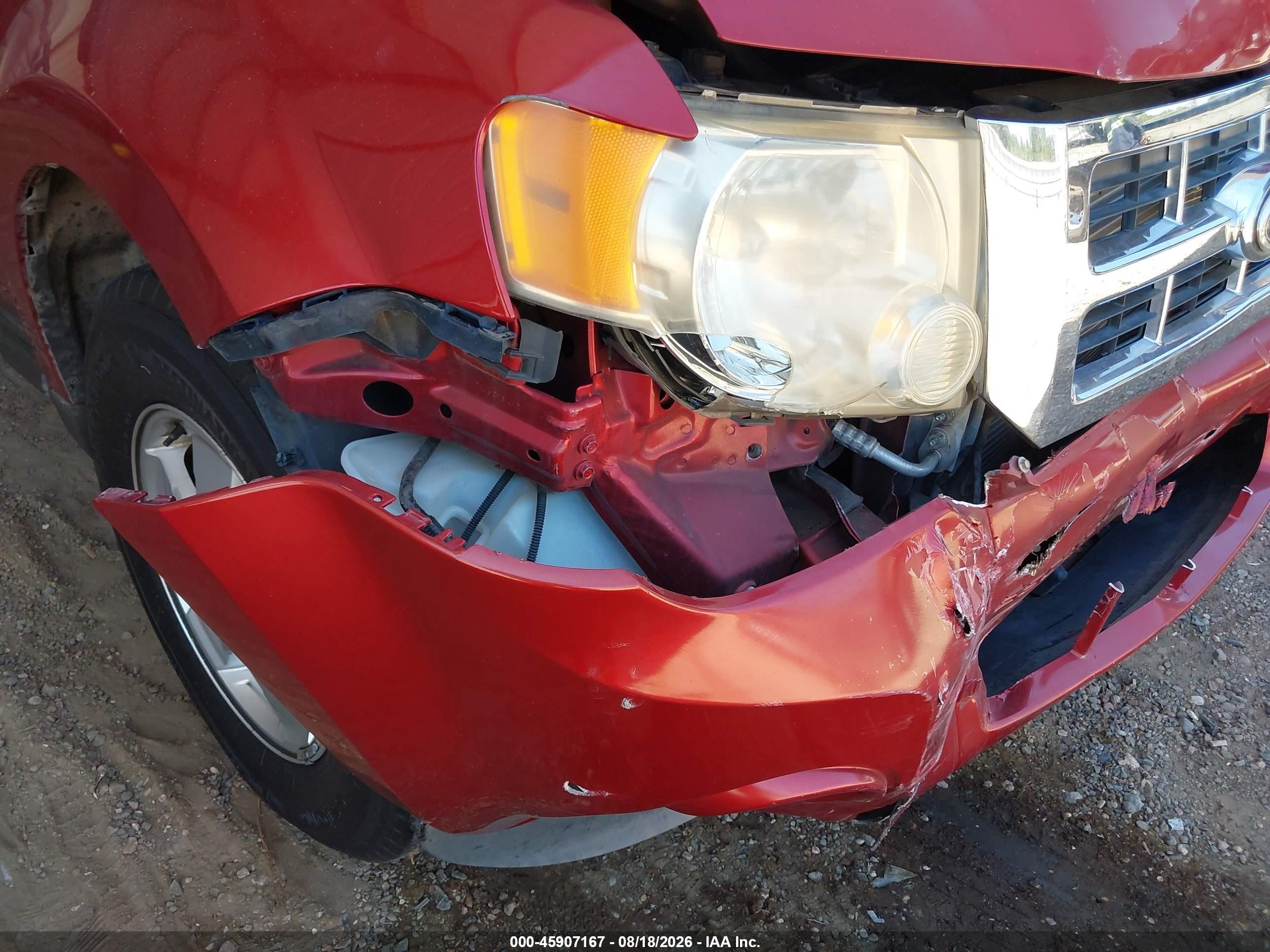2012 Ford Escape Xls Red vin: 1FMCU0C72CKB26987