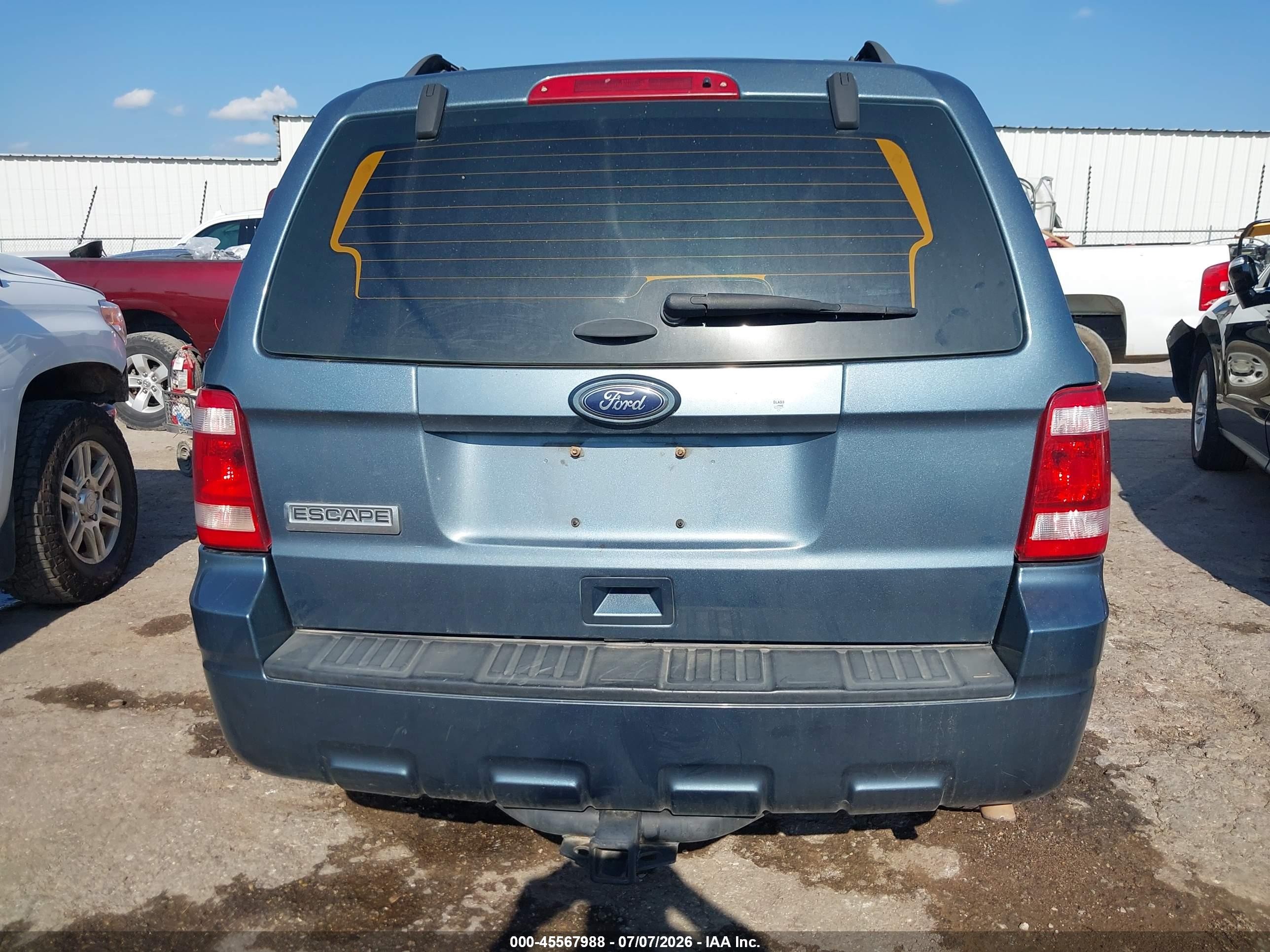 2012 Ford Escape Xls Blue vin: 1FMCU0C73CKA22167