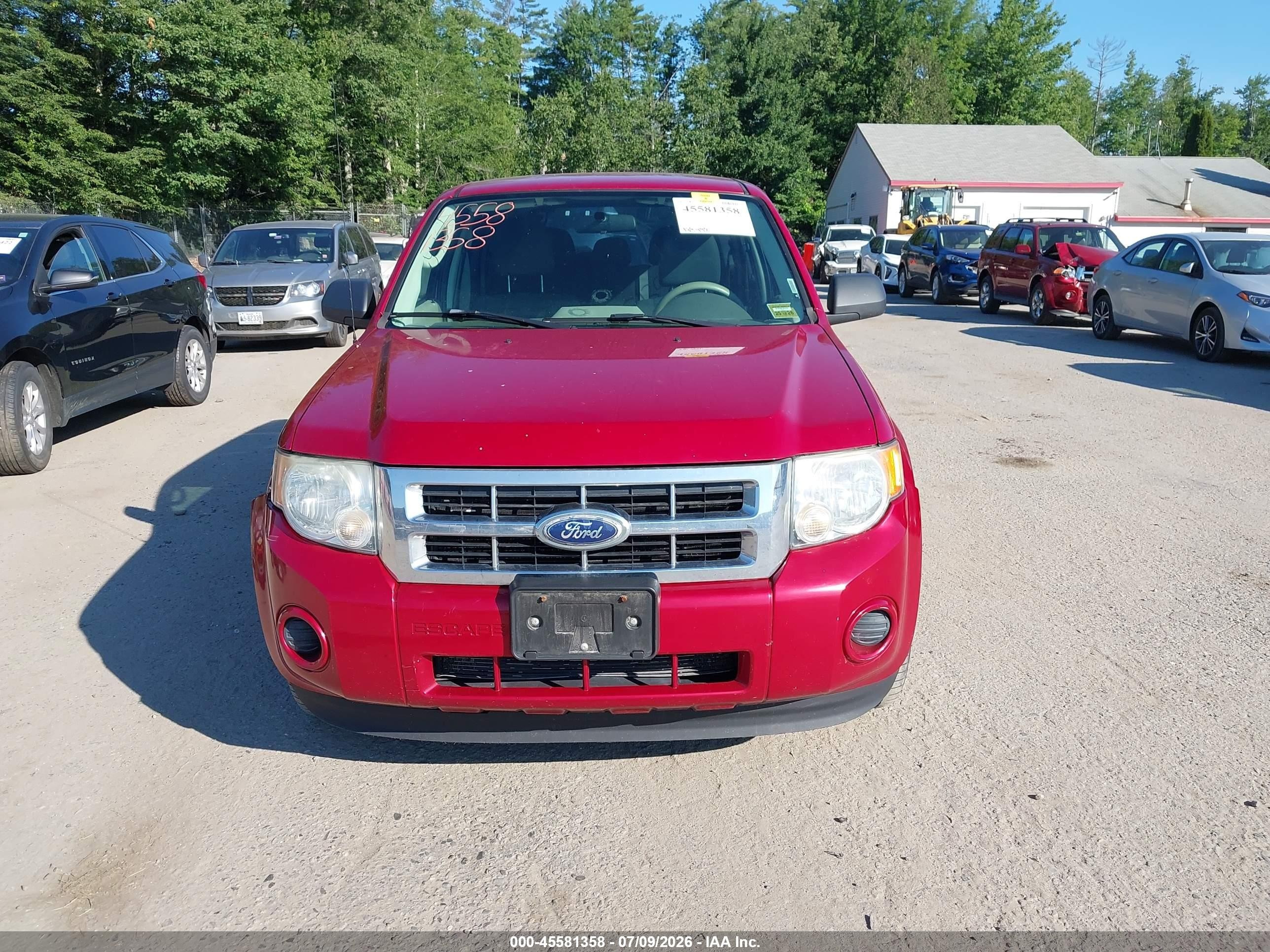 2010 Ford Escape Xls Red vin: 1FMCU0C74AKC60798