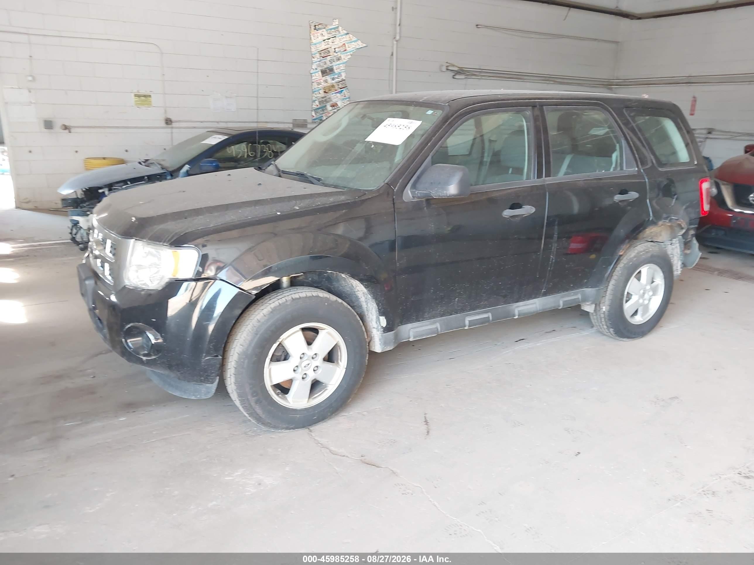 2012 Ford Escape Xls Black vin: 1FMCU0C74CKB04280