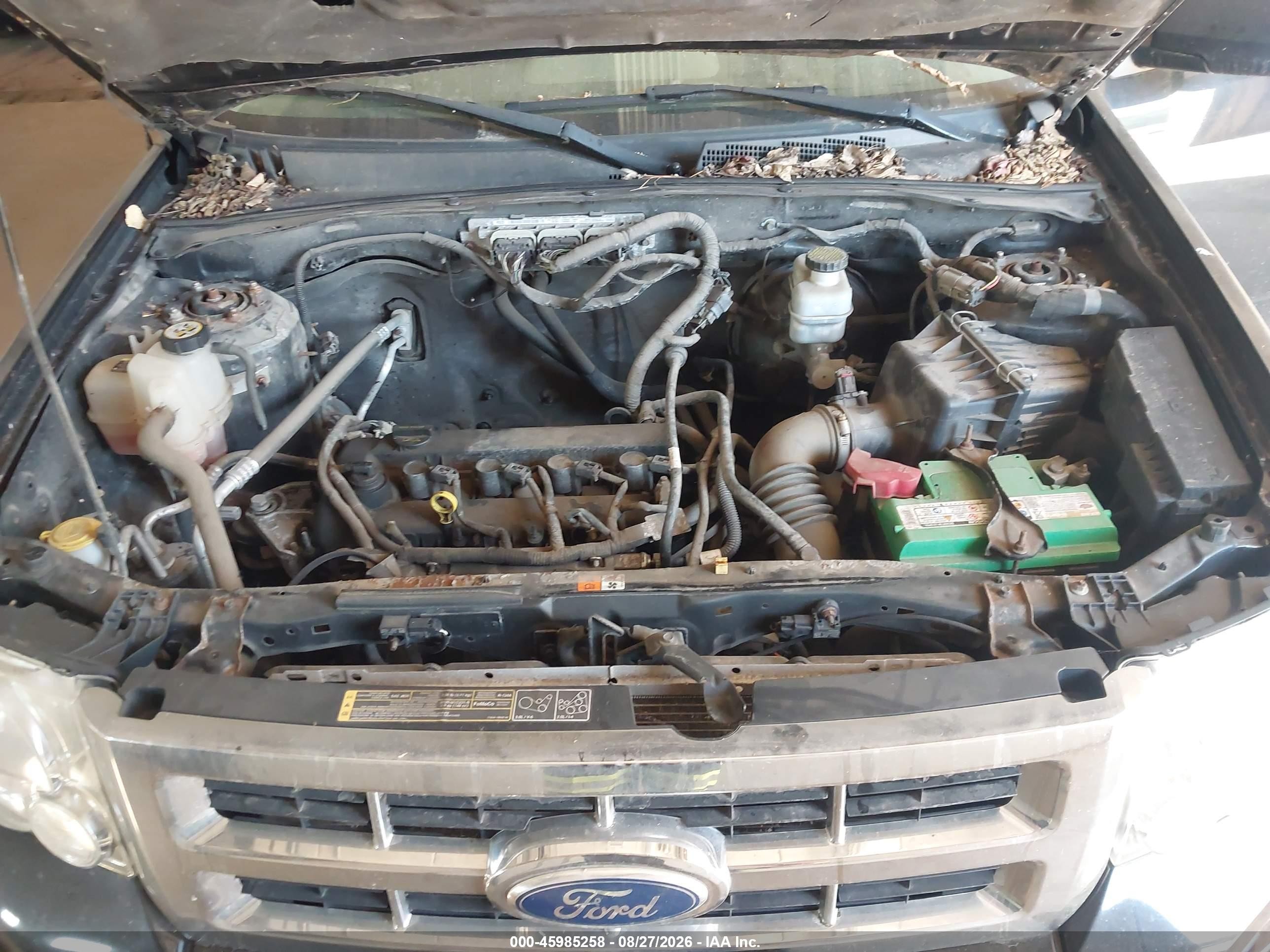 2012 Ford Escape Xls Black vin: 1FMCU0C74CKB04280