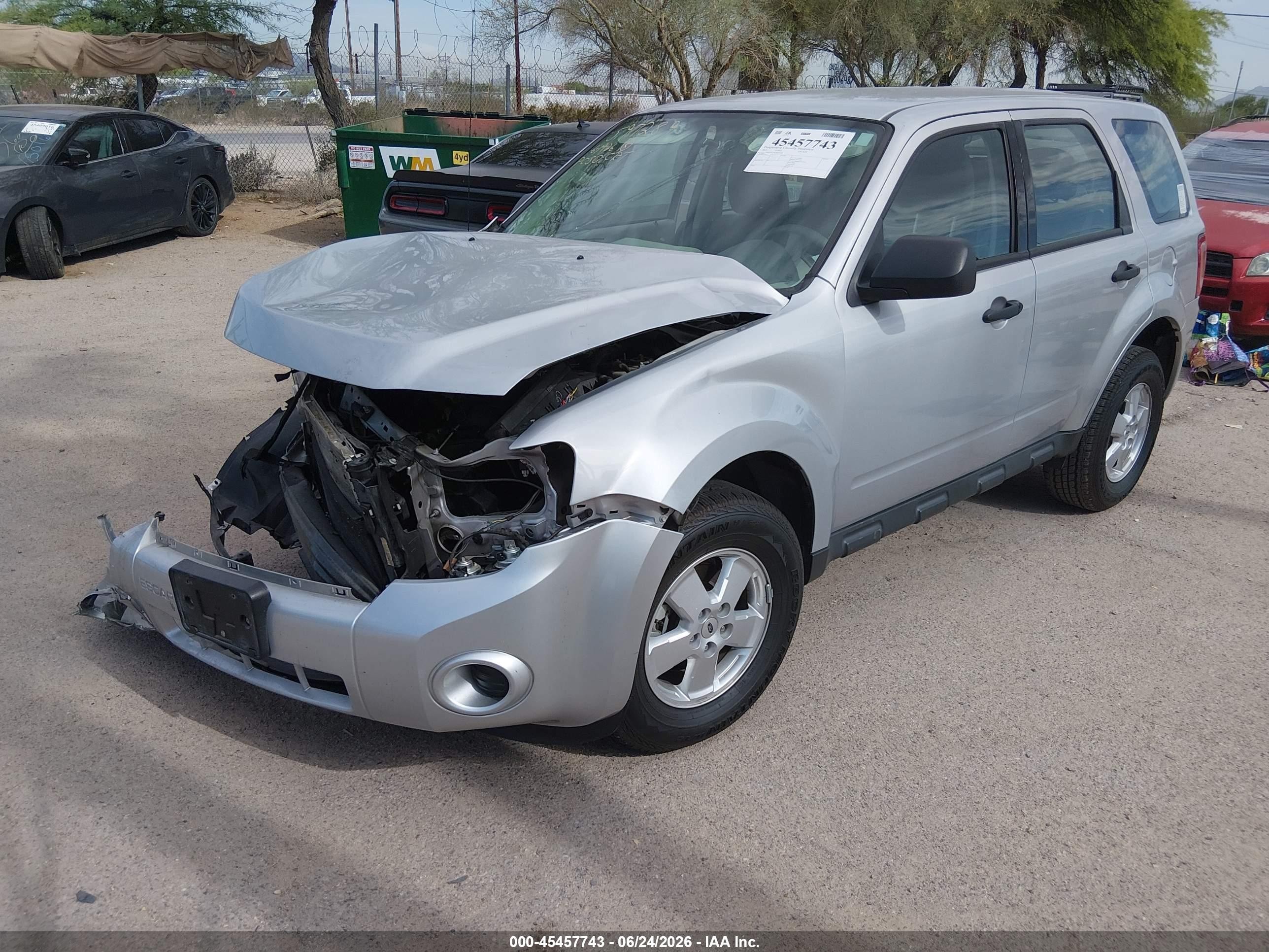 2012 Ford Escape Xls Silver vin: 1FMCU0C74CKB32368