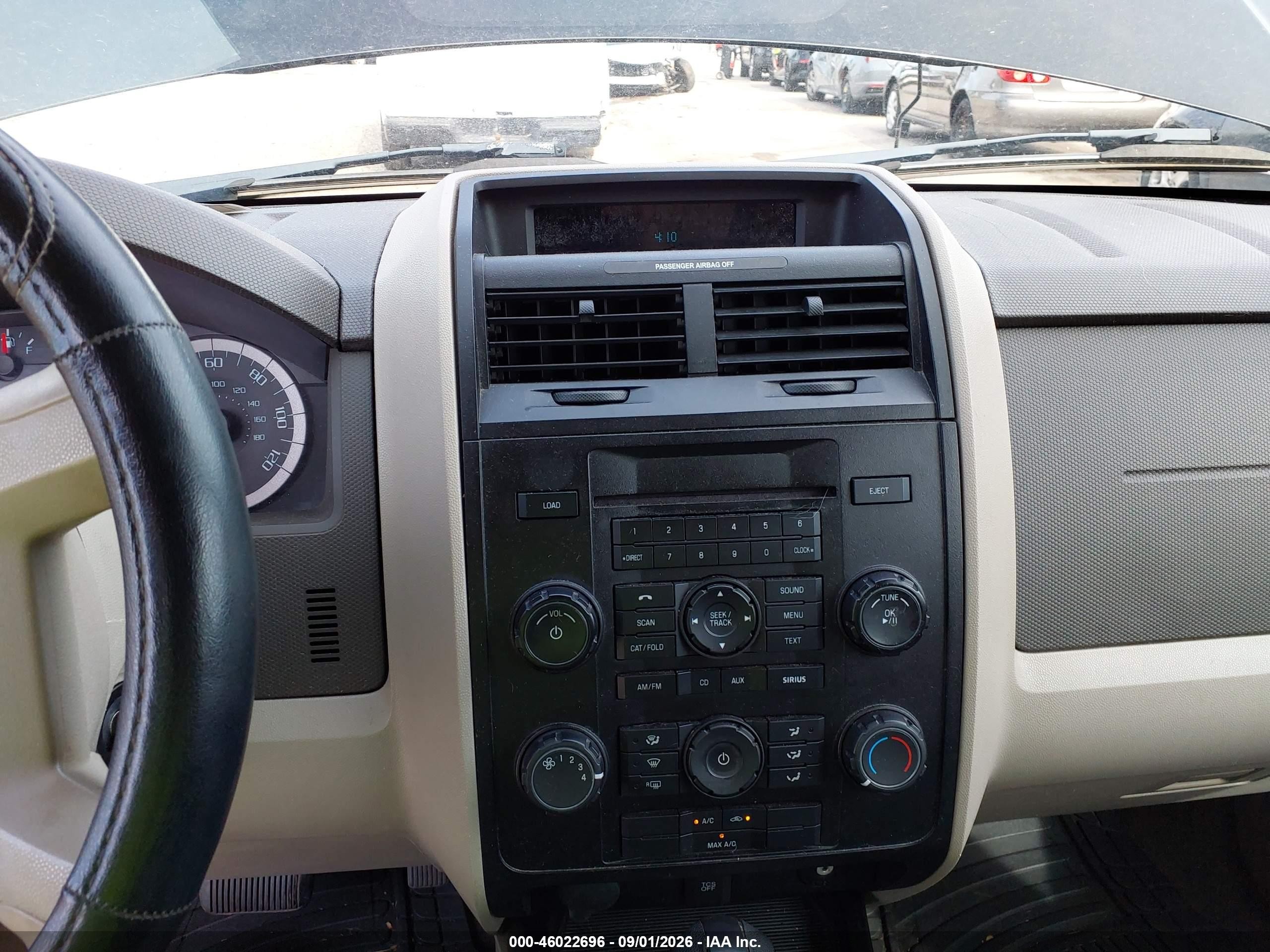 2012 Ford Escape Xls Black vin: 1FMCU0C75CKC15419