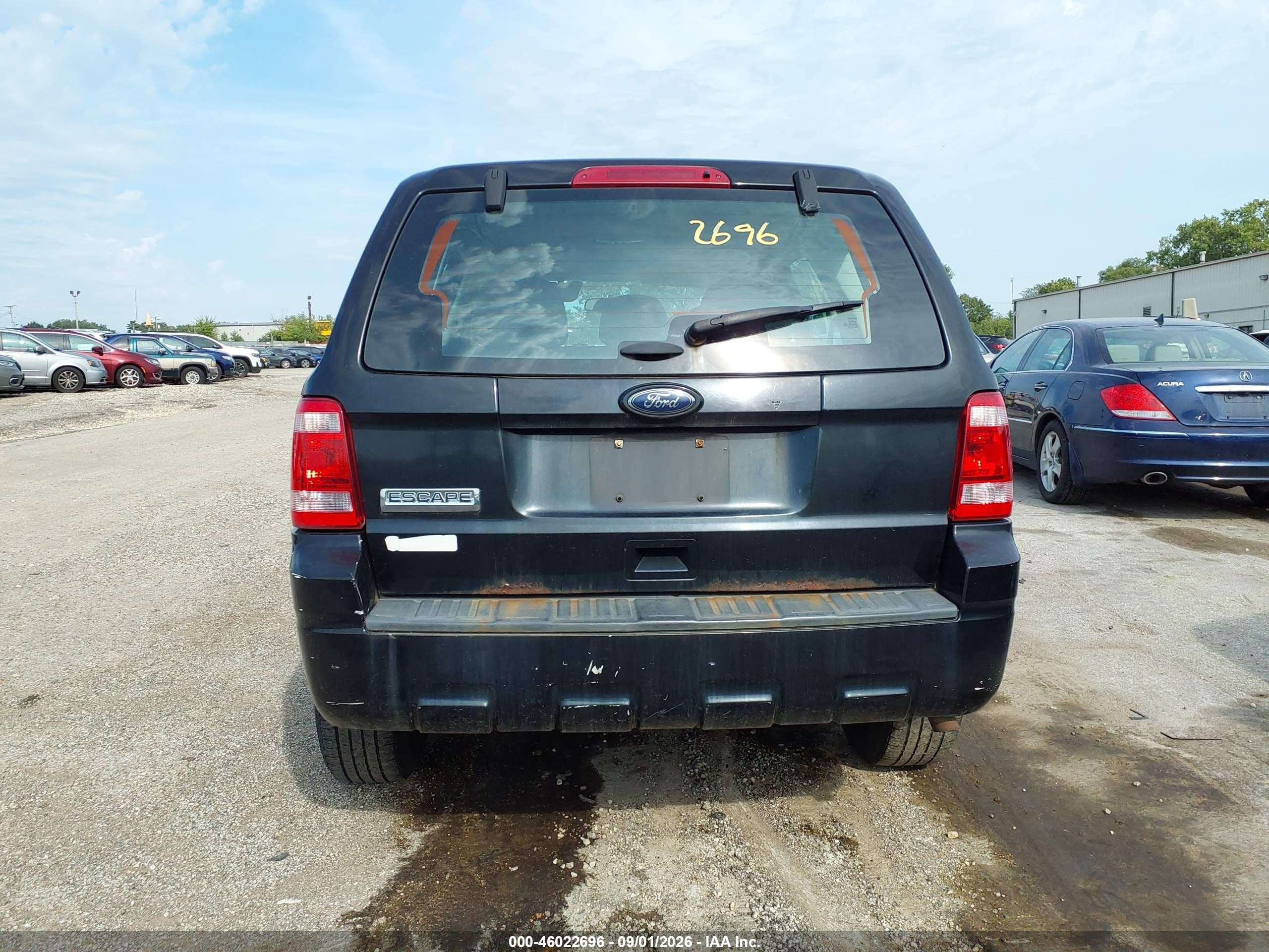 2012 Ford Escape Xls Black vin: 1FMCU0C75CKC15419