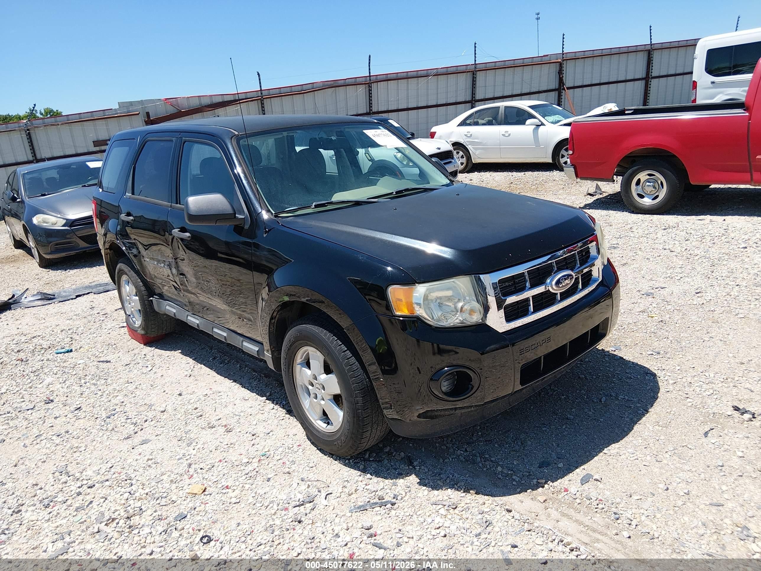 2010 Ford Escape Xls Black vin: 1FMCU0C76AKD42578