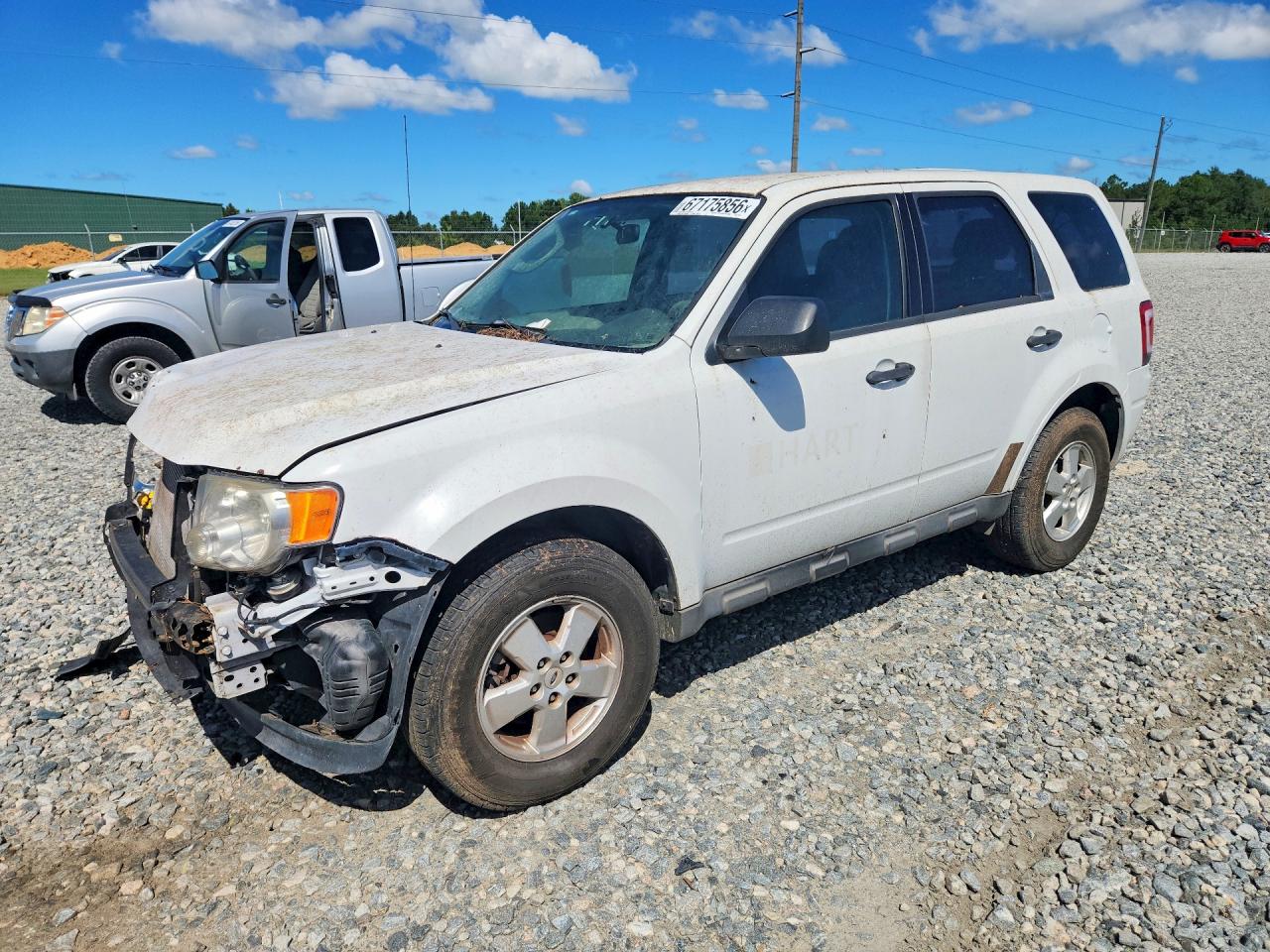 2012 Ford Escape Xls White vin: 1FMCU0C76CKC69652