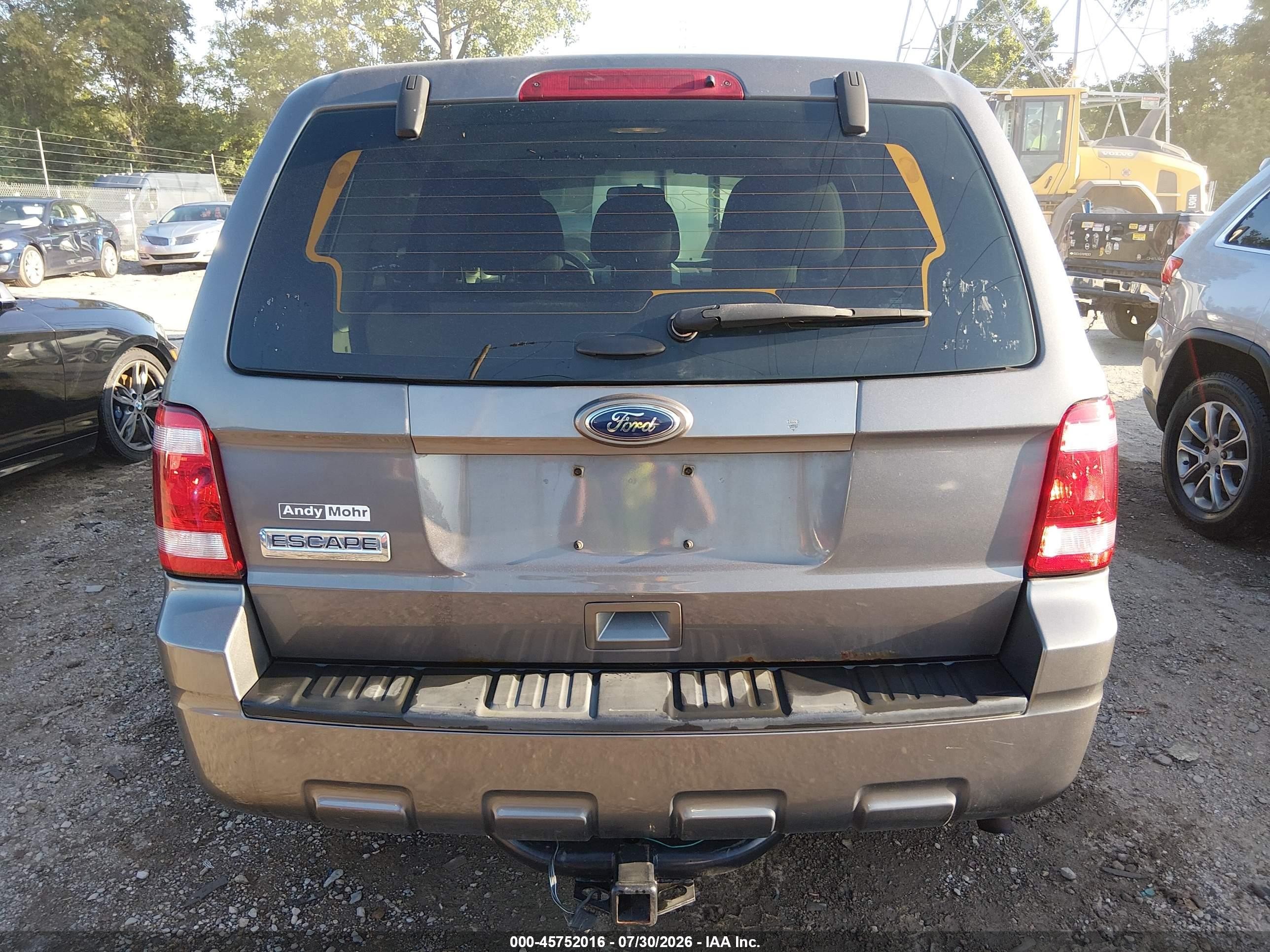 2012 Ford Escape Xls Gray vin: 1FMCU0C77CKA04934