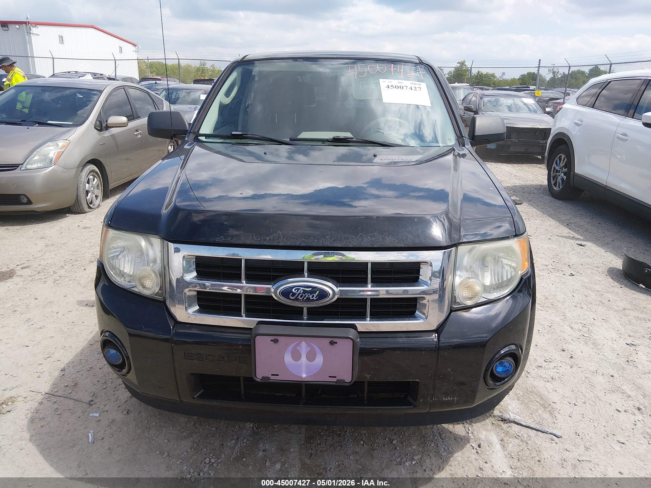 2010 Ford Escape Xls Black vin: 1FMCU0C78AKB10855