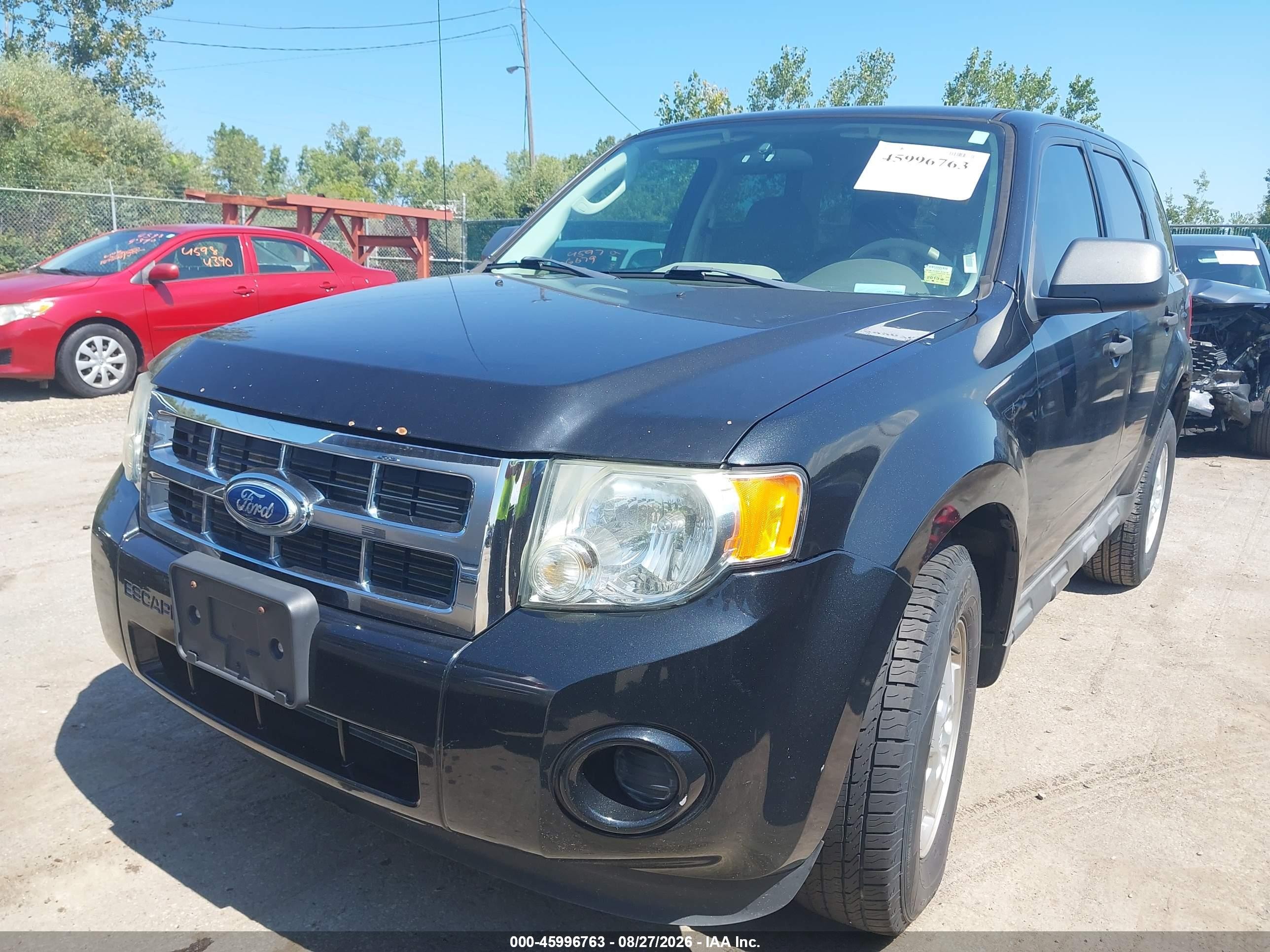 2011 Ford Escape Xls Black vin: 1FMCU0C78BKA48410