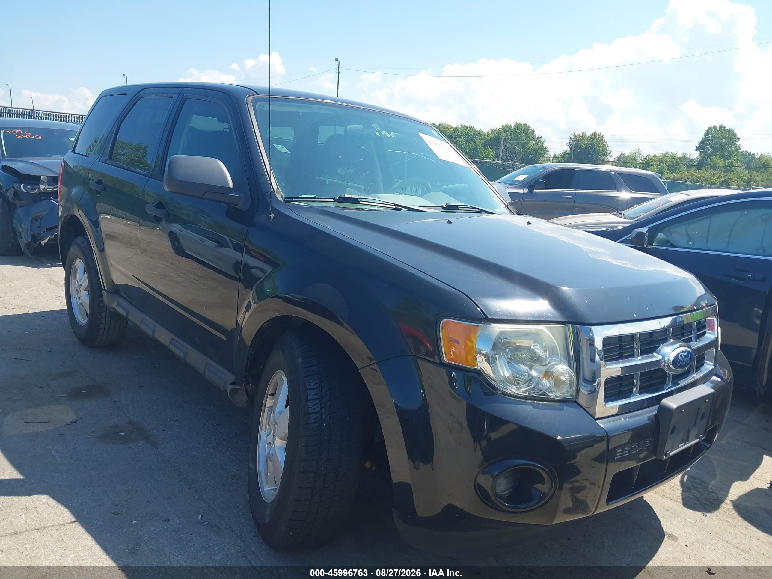 2011 Ford Escape Xls Black vin: 1FMCU0C78BKA48410