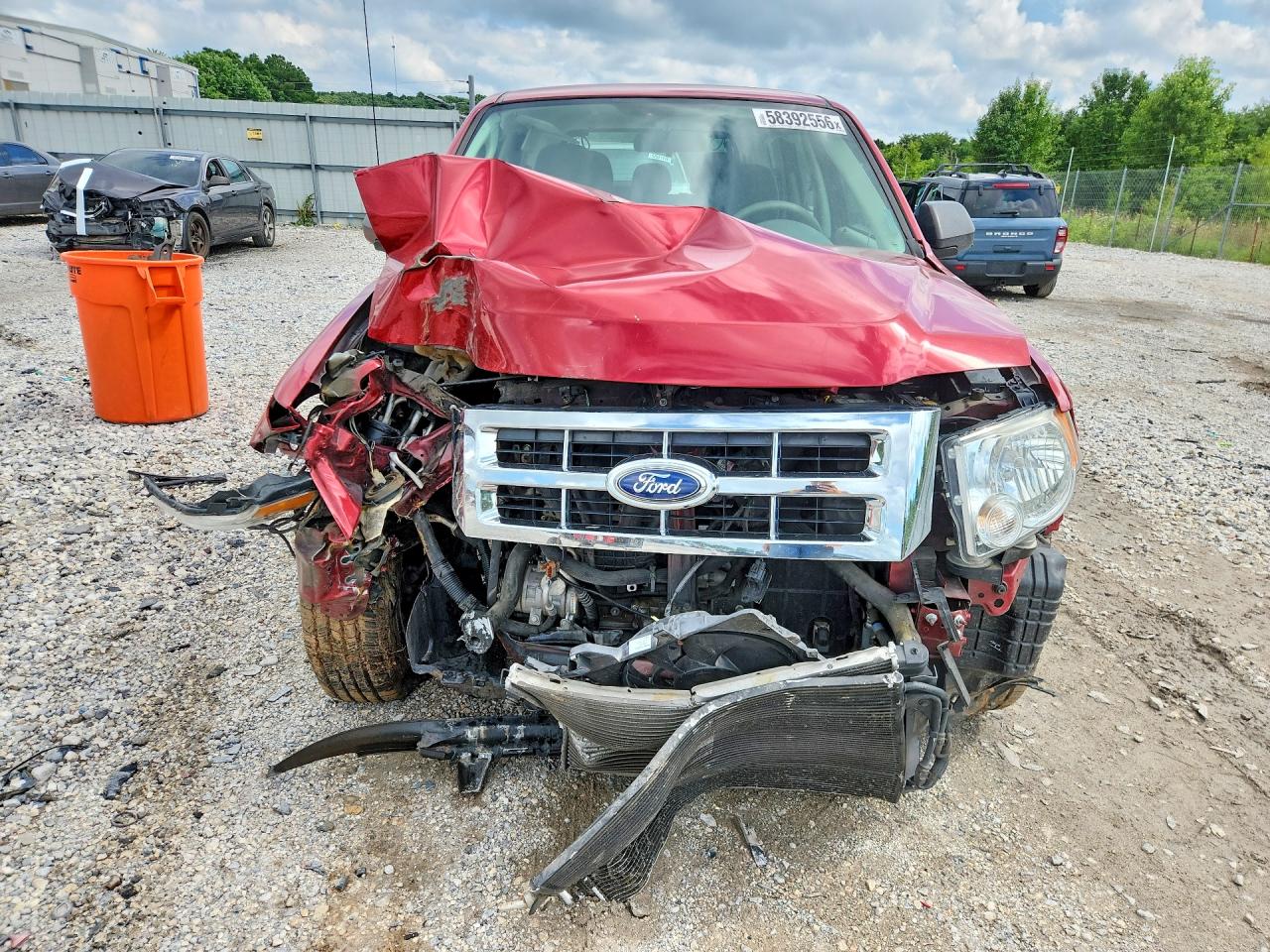 2012 Ford Escape Xls Red vin: 1FMCU0C7XCKA47552