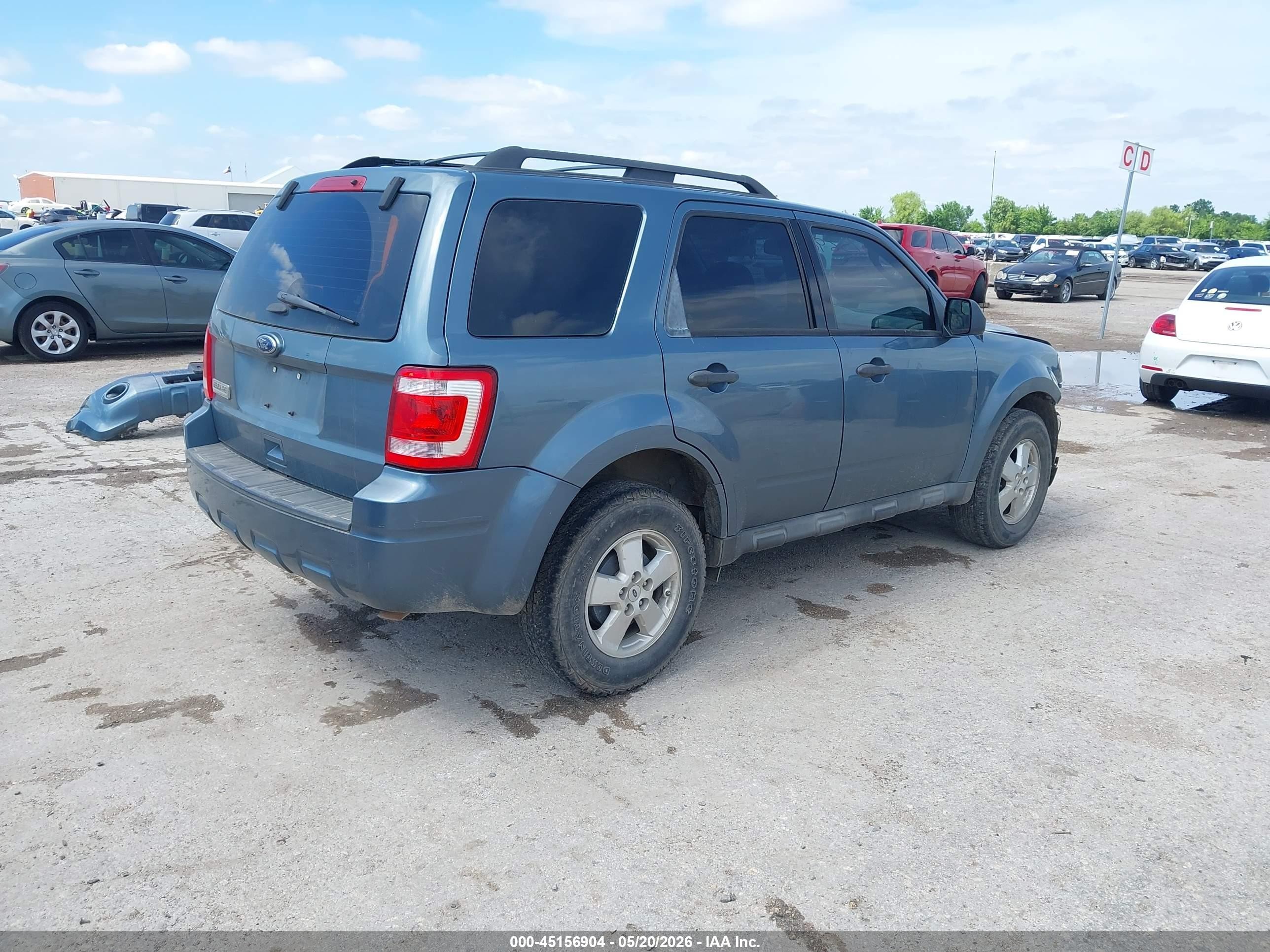 2012 Ford Escape Xls Blue vin: 1FMCU0C7XCKB53757
