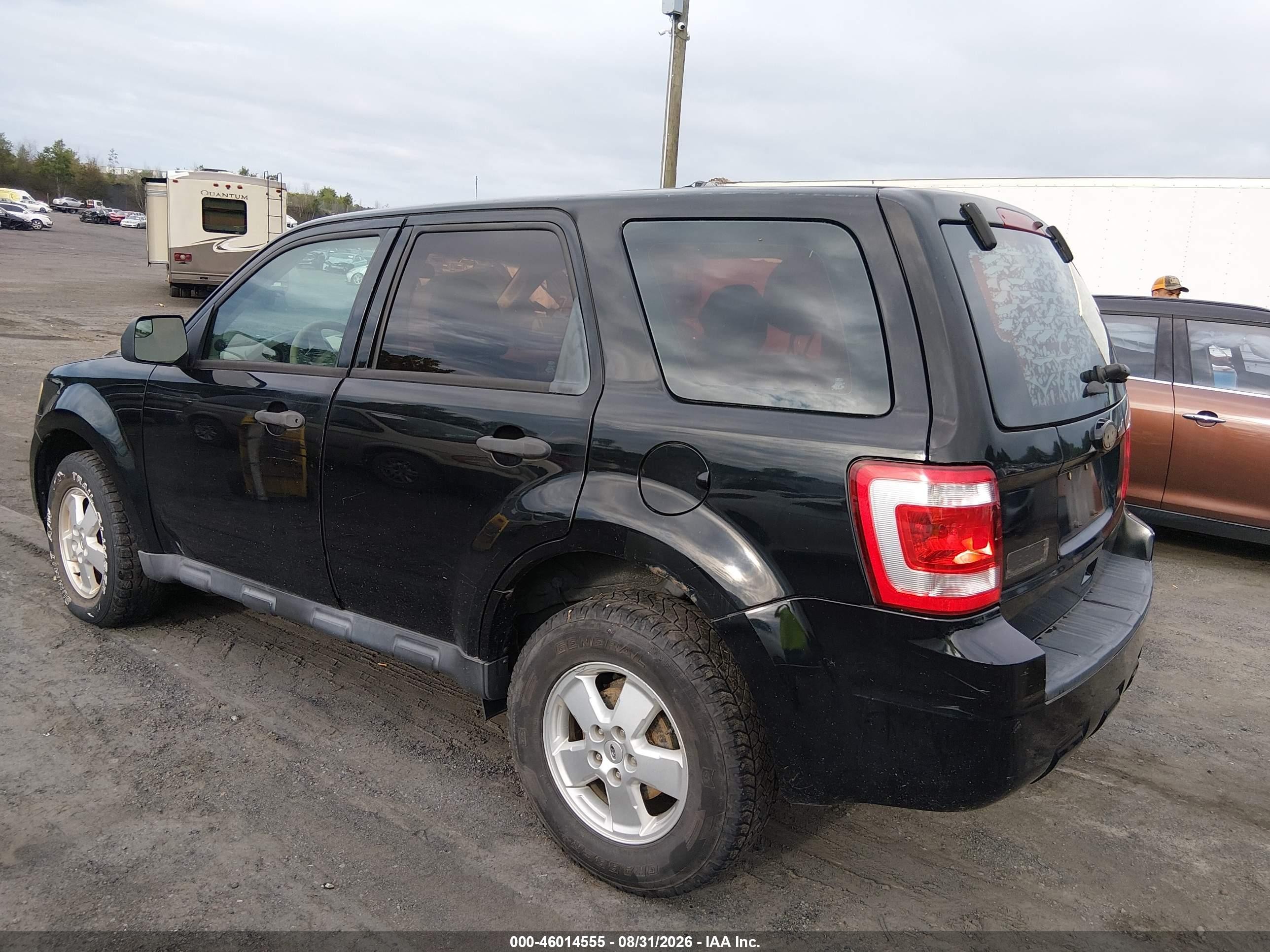 2012 Ford Escape Xls Black vin: 1FMCU0C7XCKC01631