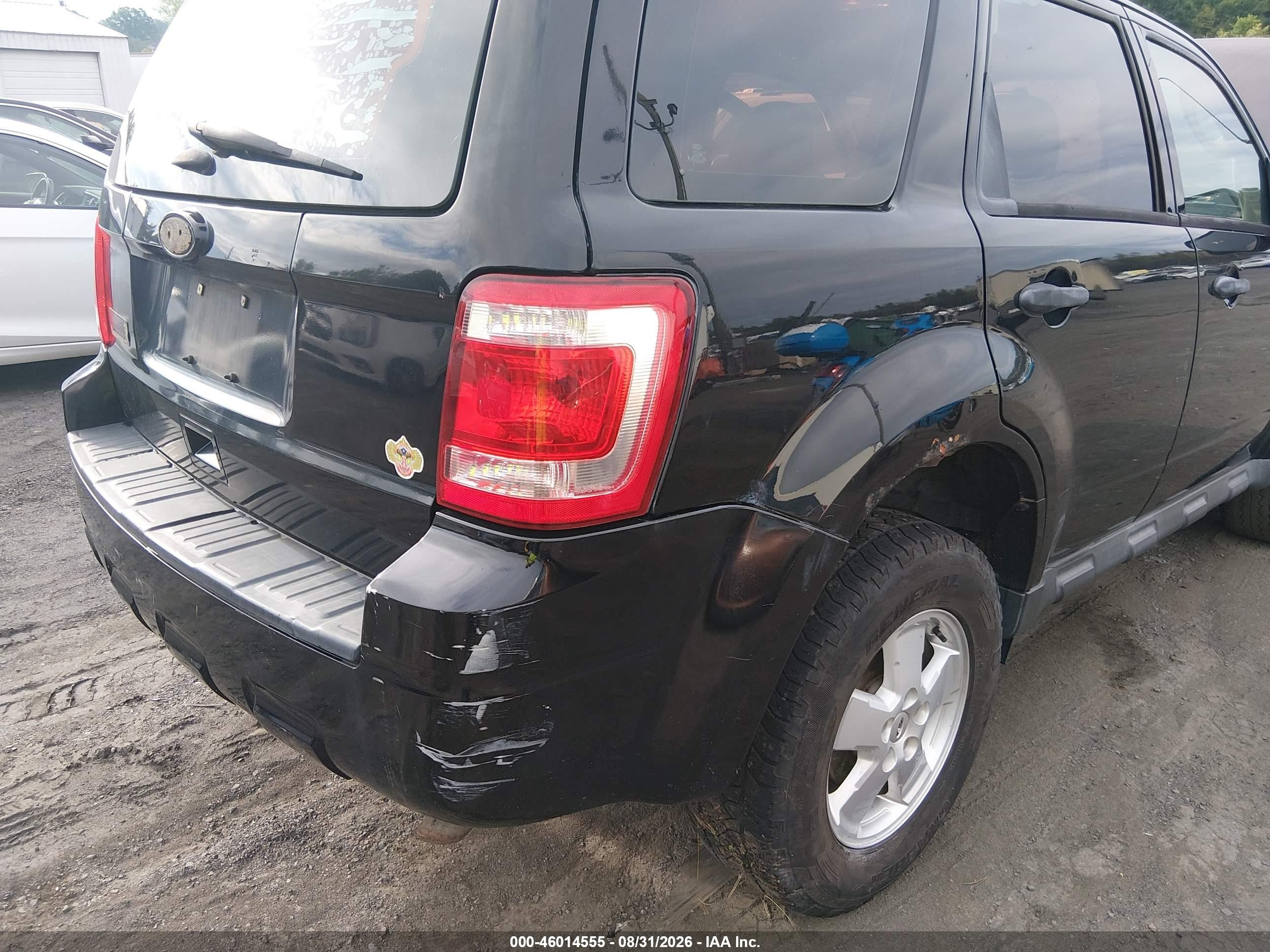 2012 Ford Escape Xls Black vin: 1FMCU0C7XCKC01631