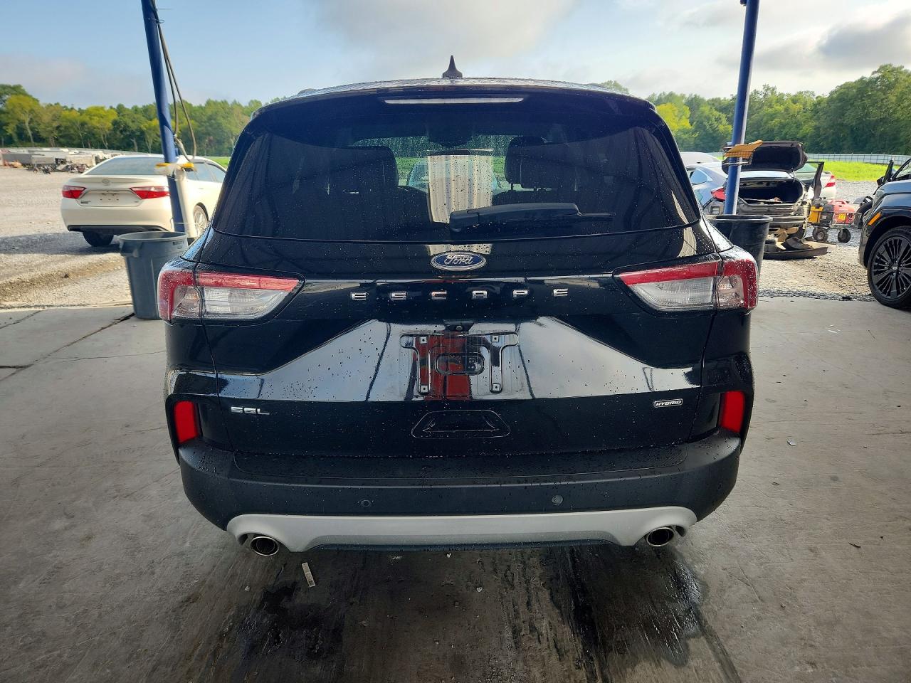 2021 Ford Escape Sel Черный vin: 1FMCU0CZXMUA39670