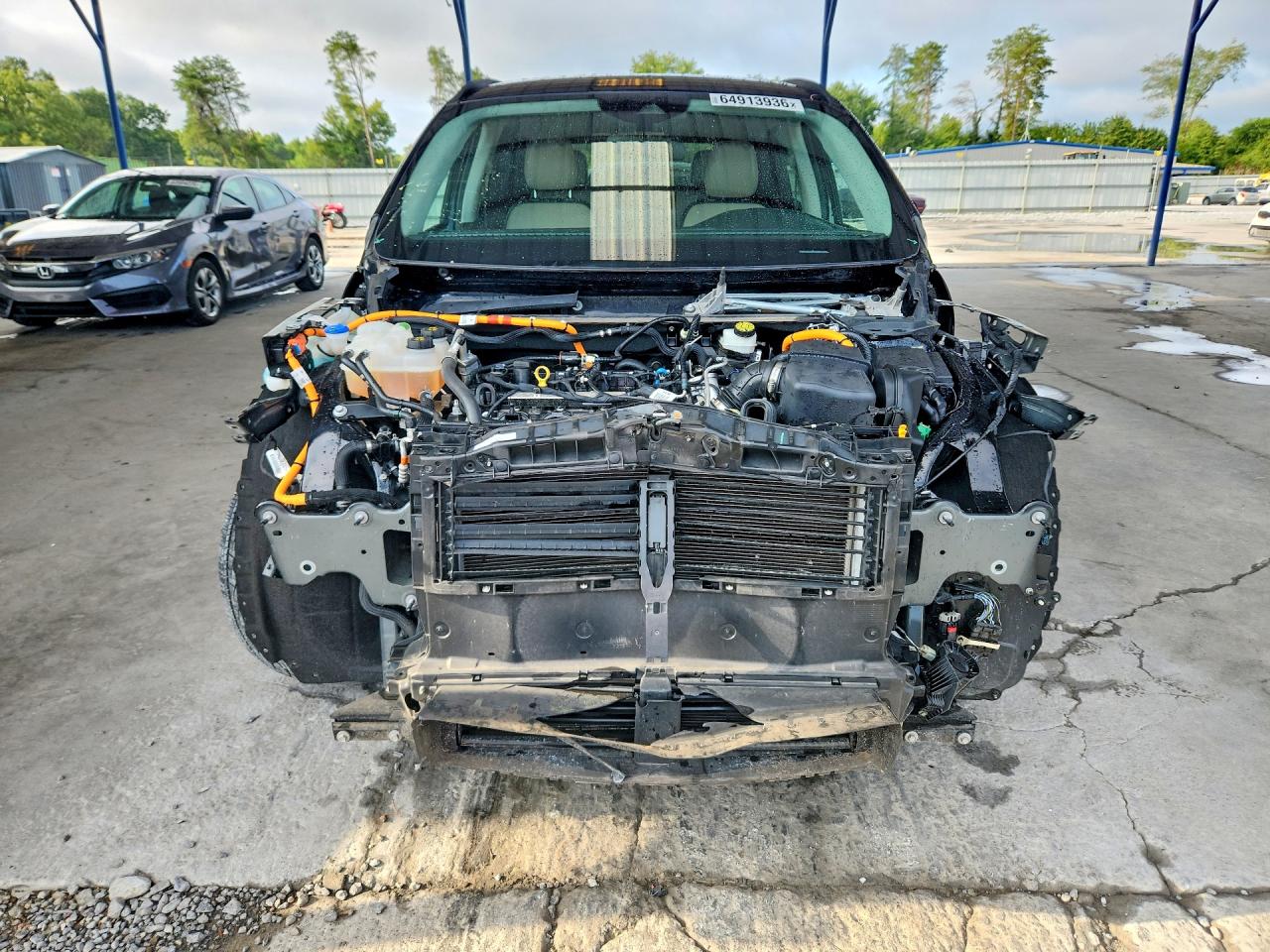 2021 Ford Escape Sel Черный vin: 1FMCU0CZXMUA39670